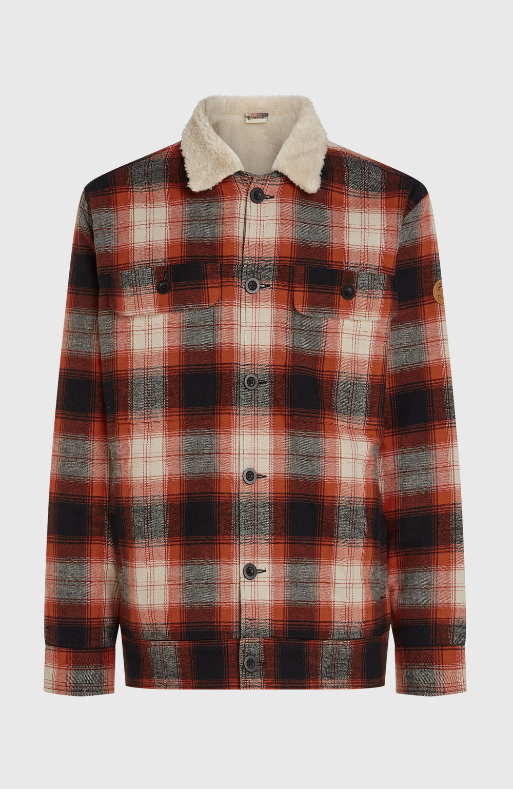 O'Riginals Fleece-Lined Jacket Bonfire Check