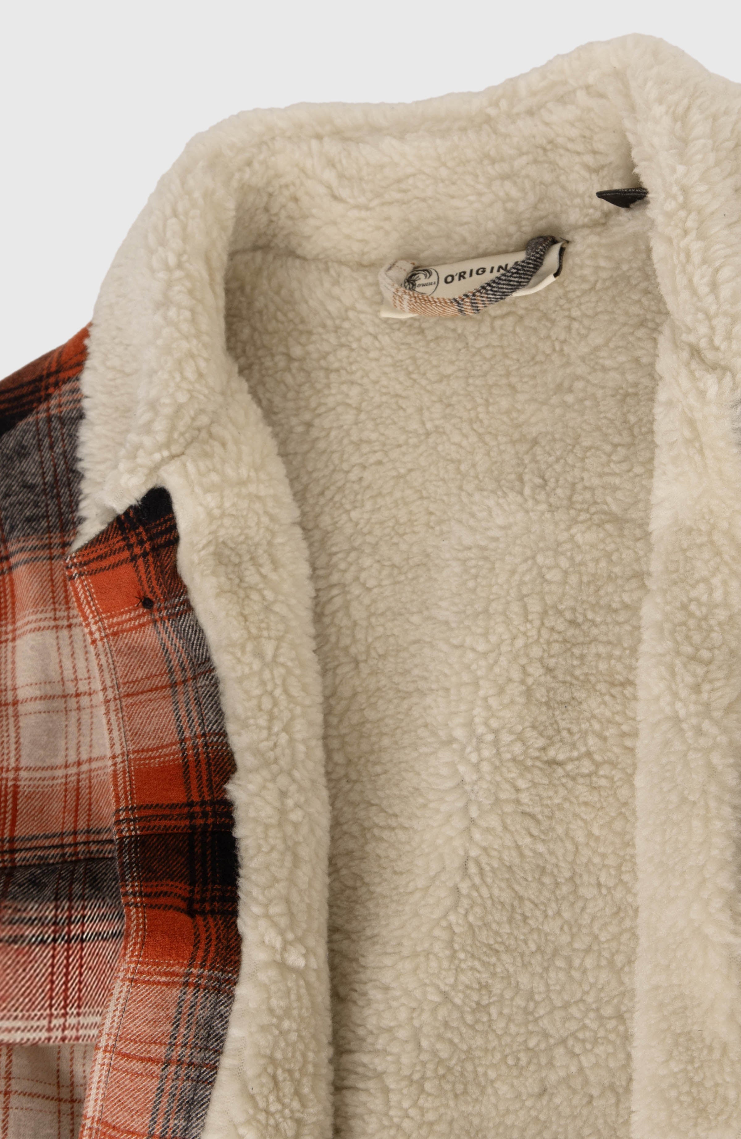 O'Riginals Fleece-Lined Jacket Bonfire Check
