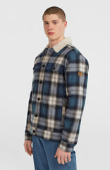O'Riginals Fleece-Lined Jacket Mozart Blue Check