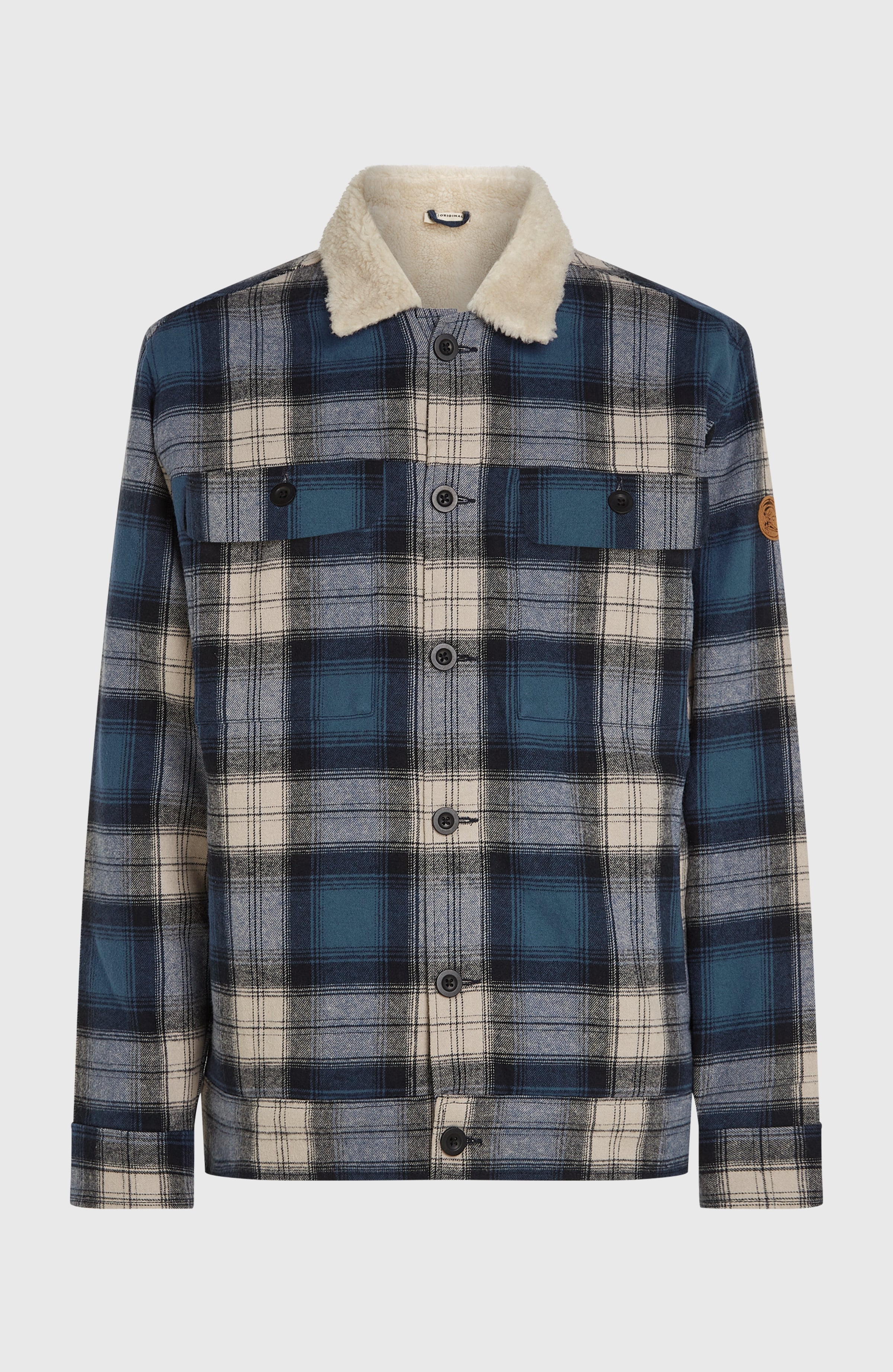 O'Riginals Fleece-Lined Jacket Mozart Blue Check