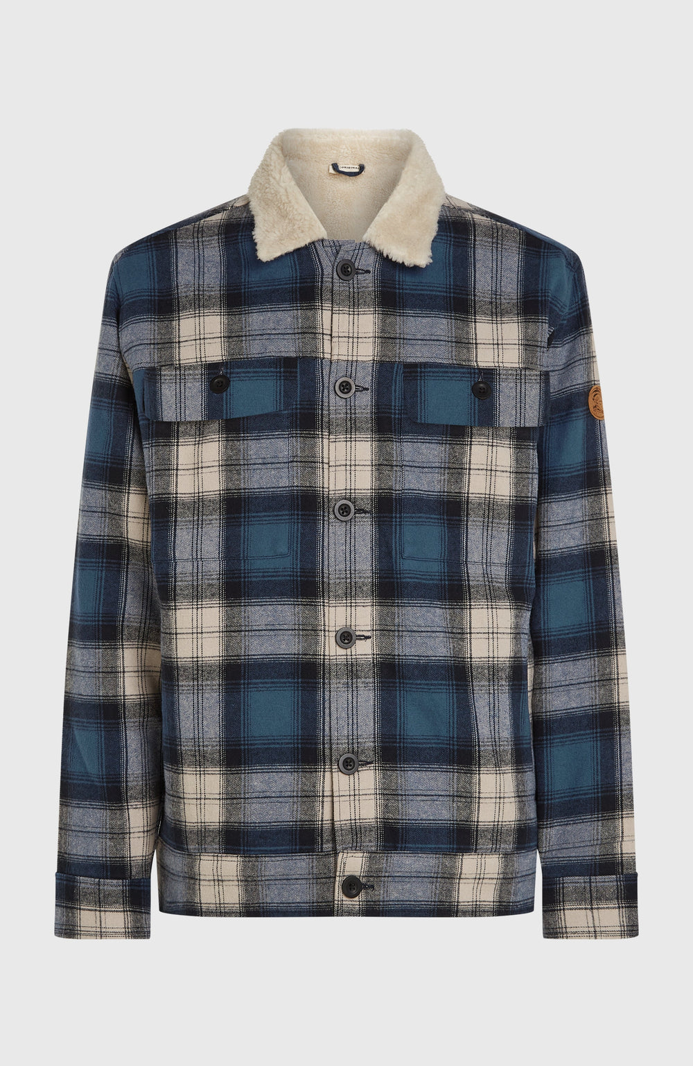 O'Riginals Fleece-Lined Jacket Mozart Blue Check