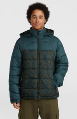 O'Riginals Puffer Jacket Black Retro Ikat