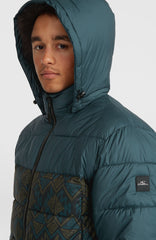 O'Riginals Puffer Jacket Black Retro Ikat