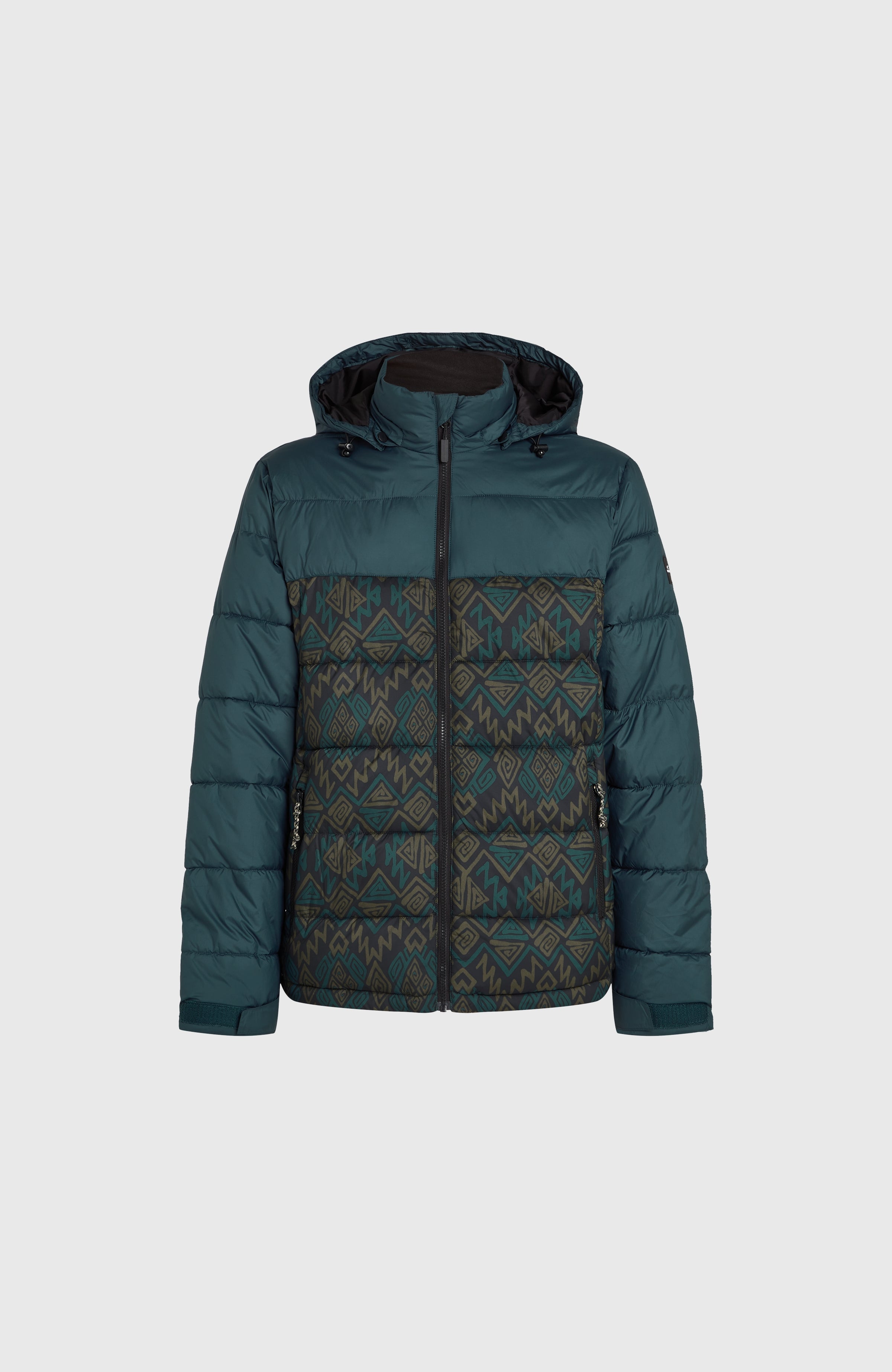 O'Riginals Puffer Jacket Black Retro Ikat