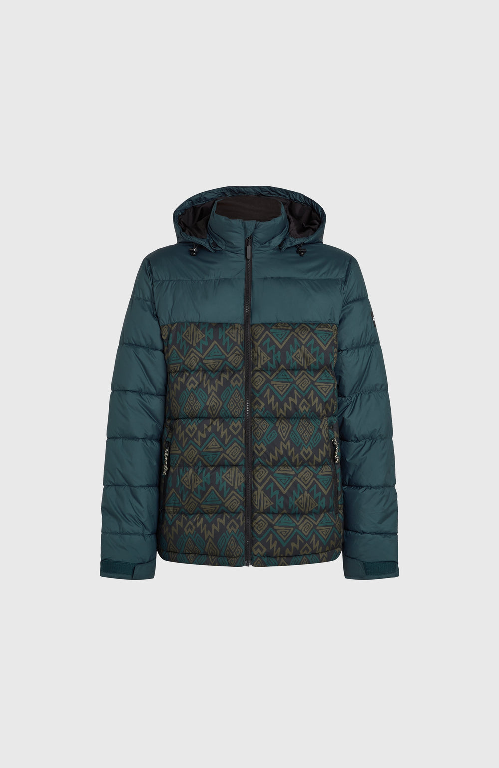 O'Riginals Puffer Jacket Black Retro Ikat