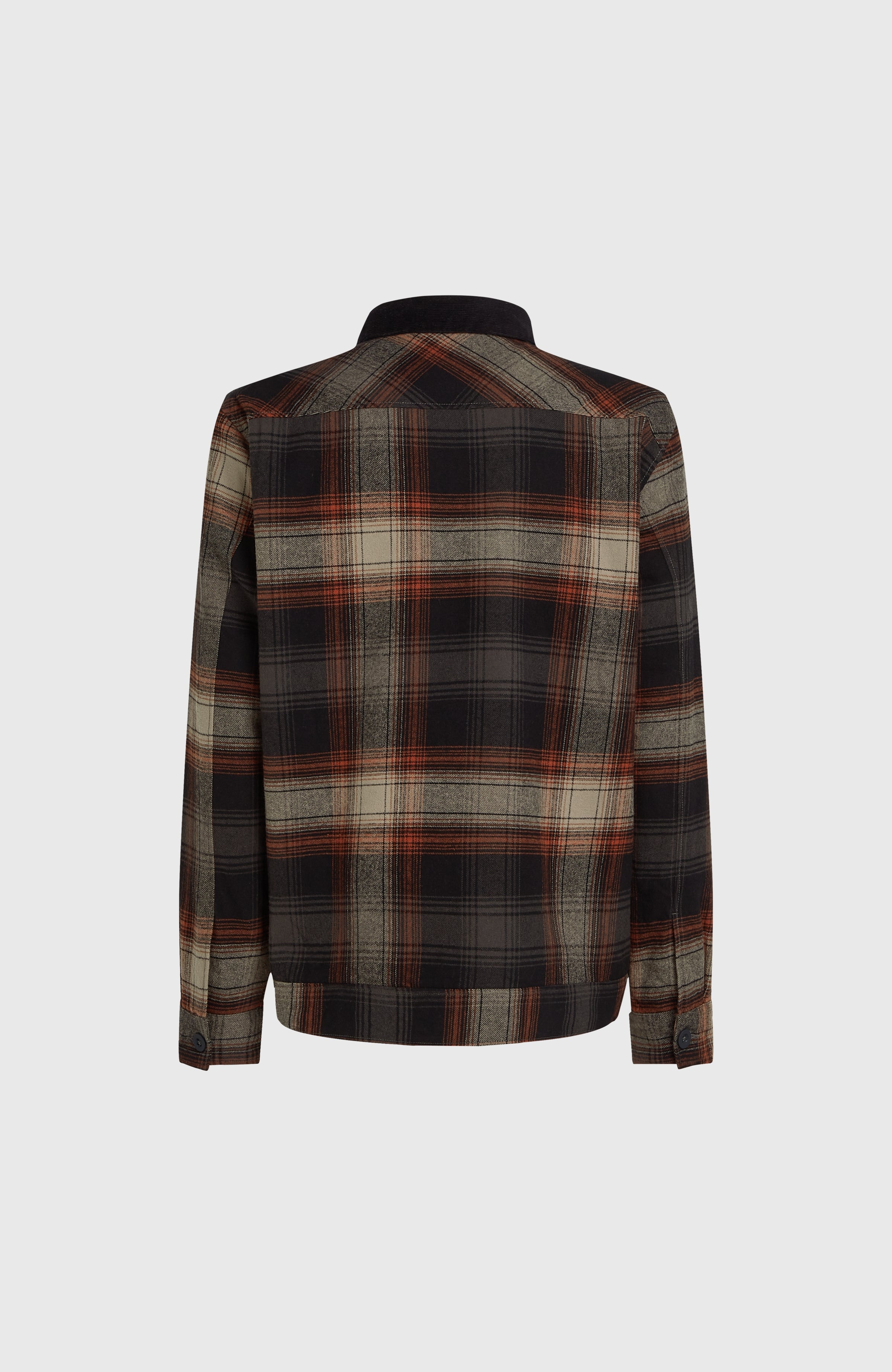 Fleece-Lined Jacket Grey Check Small