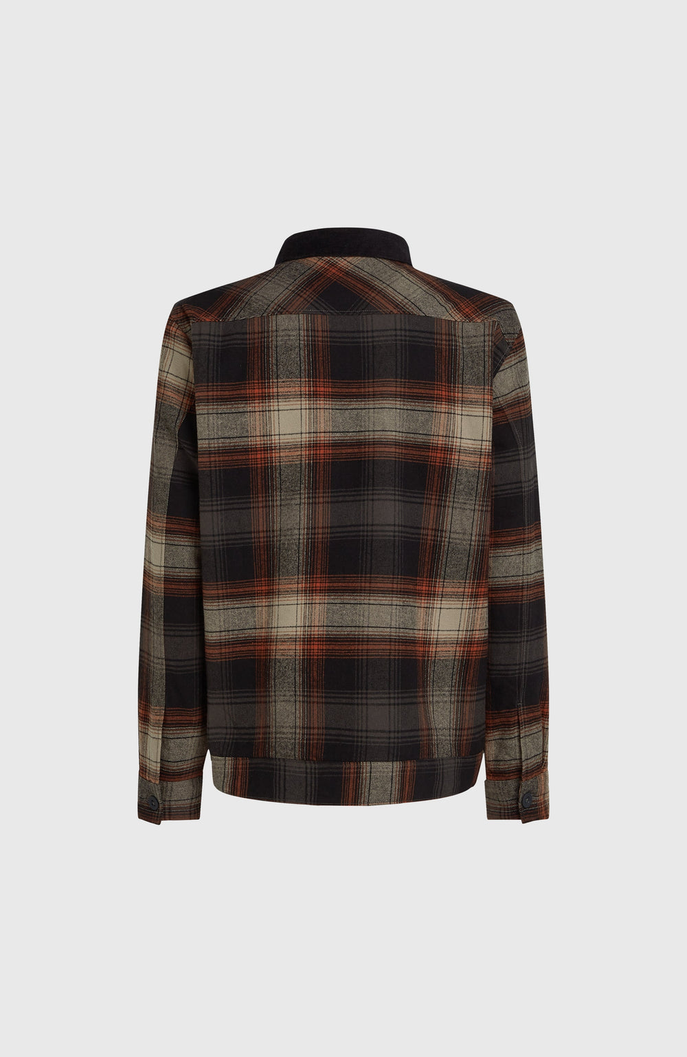 Fleece-Lined Jacket Grey Check Small