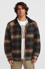 Fleece-Lined Jacket Grey Check Small