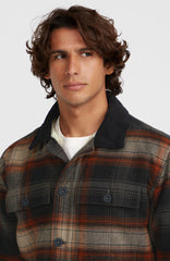 Fleece-Lined Jacket Grey Check Small