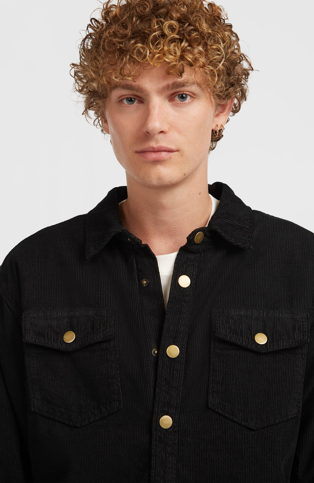 O'Riginals Corduroy Fleece-Lined Overshirt Black Out