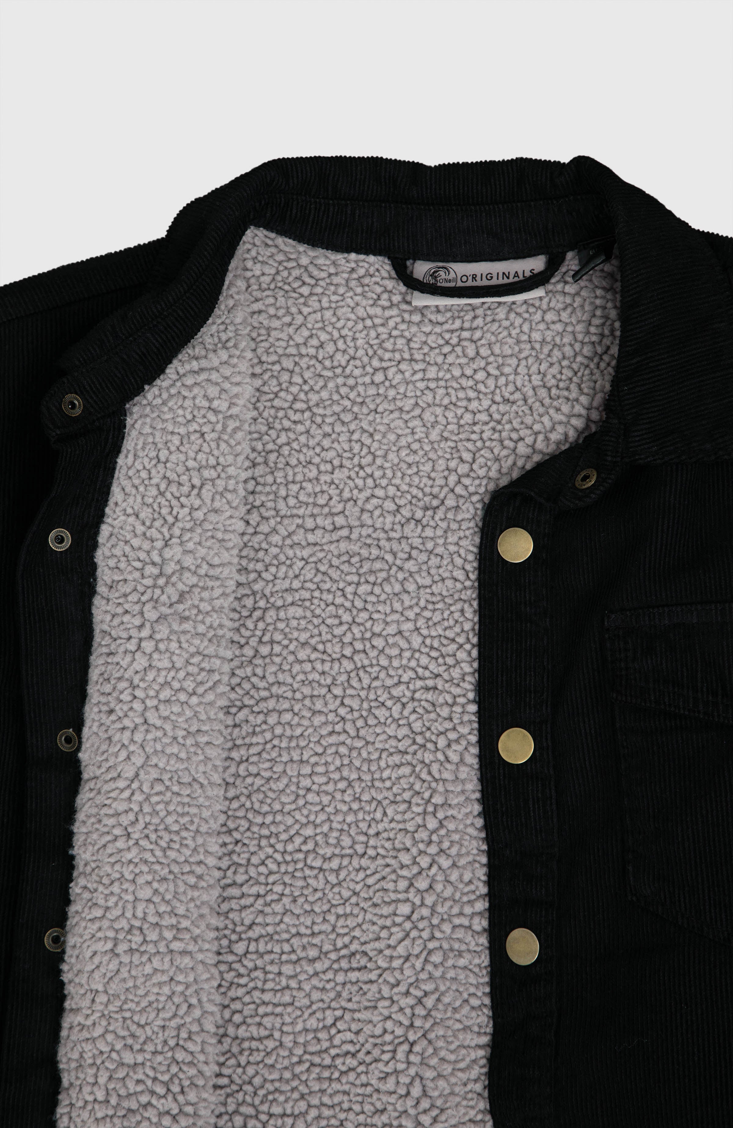 O'Riginals Corduroy Fleece-Lined Overshirt Black Out