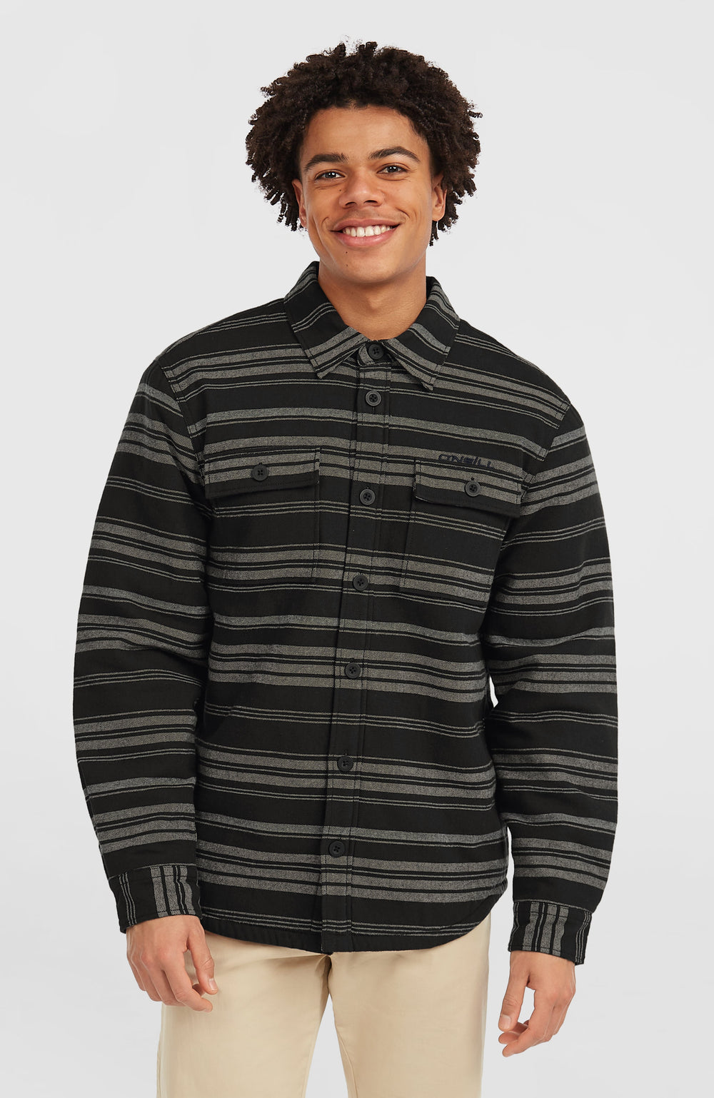 Must-Have Fleece-Lined Shirt Black Bavaro