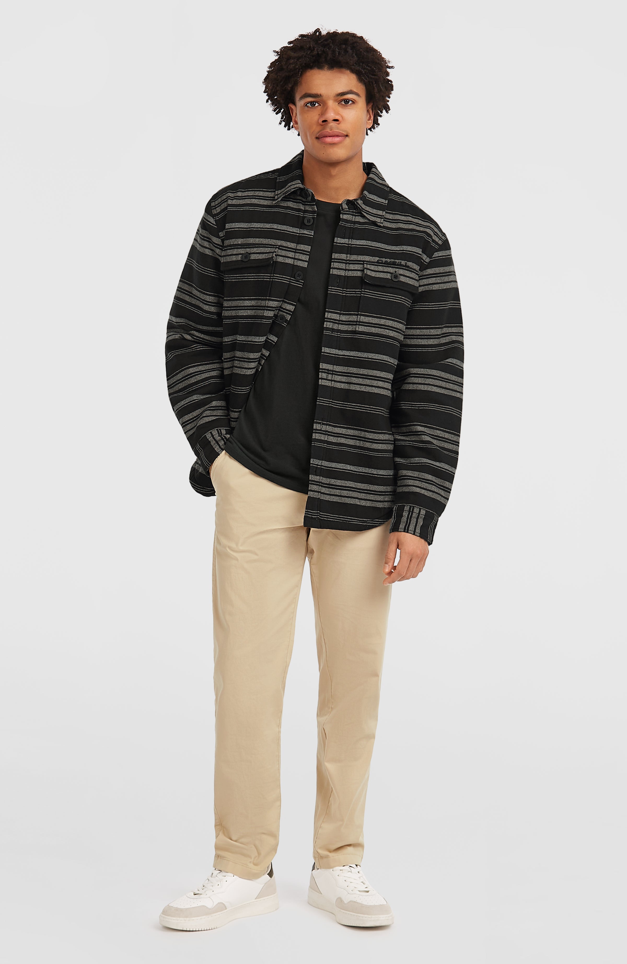 Must-Have Fleece-Lined Shirt Black Bavaro