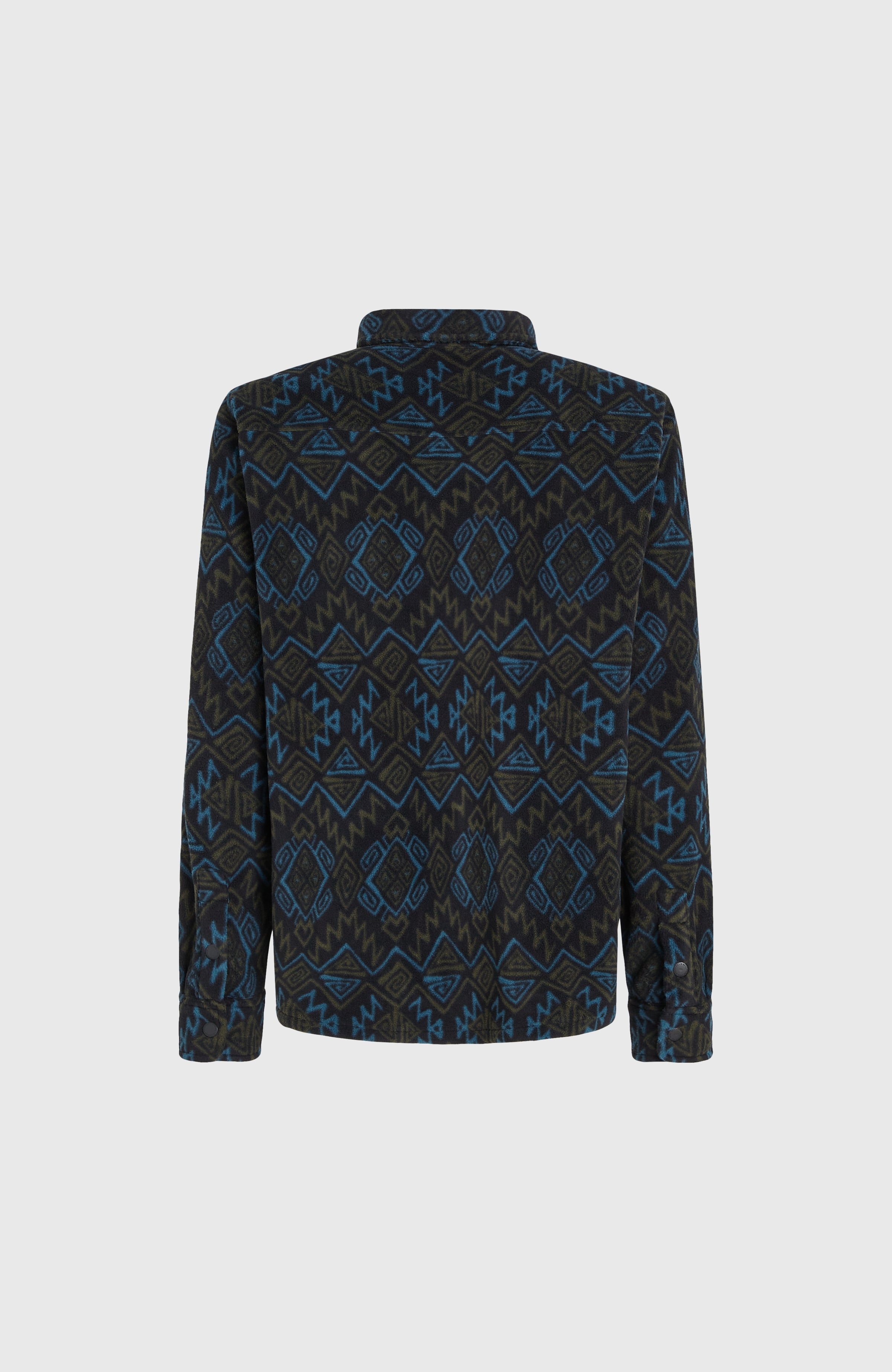Superfleece Shirt Black Retro Ikat