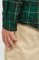 Must-Have Fleece-Lined Shirt Green Flannel Check