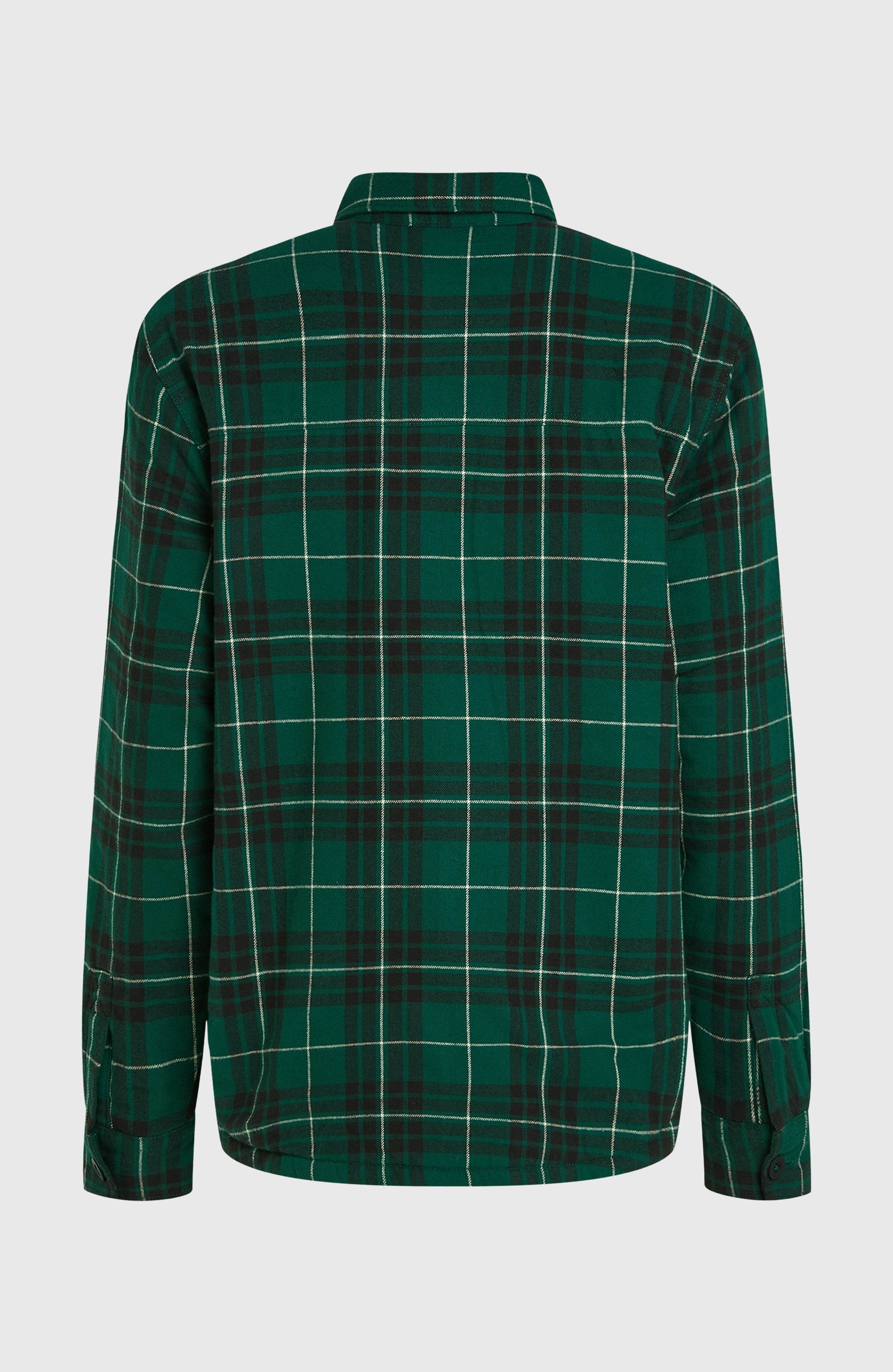 Must-Have Fleece-Lined Shirt Green Flannel Check