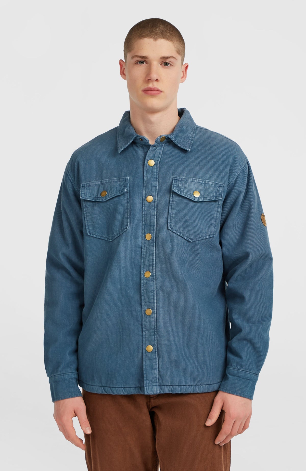 O'Riginals Corduroy Fleece-Lined Overshirt Mozart Blue