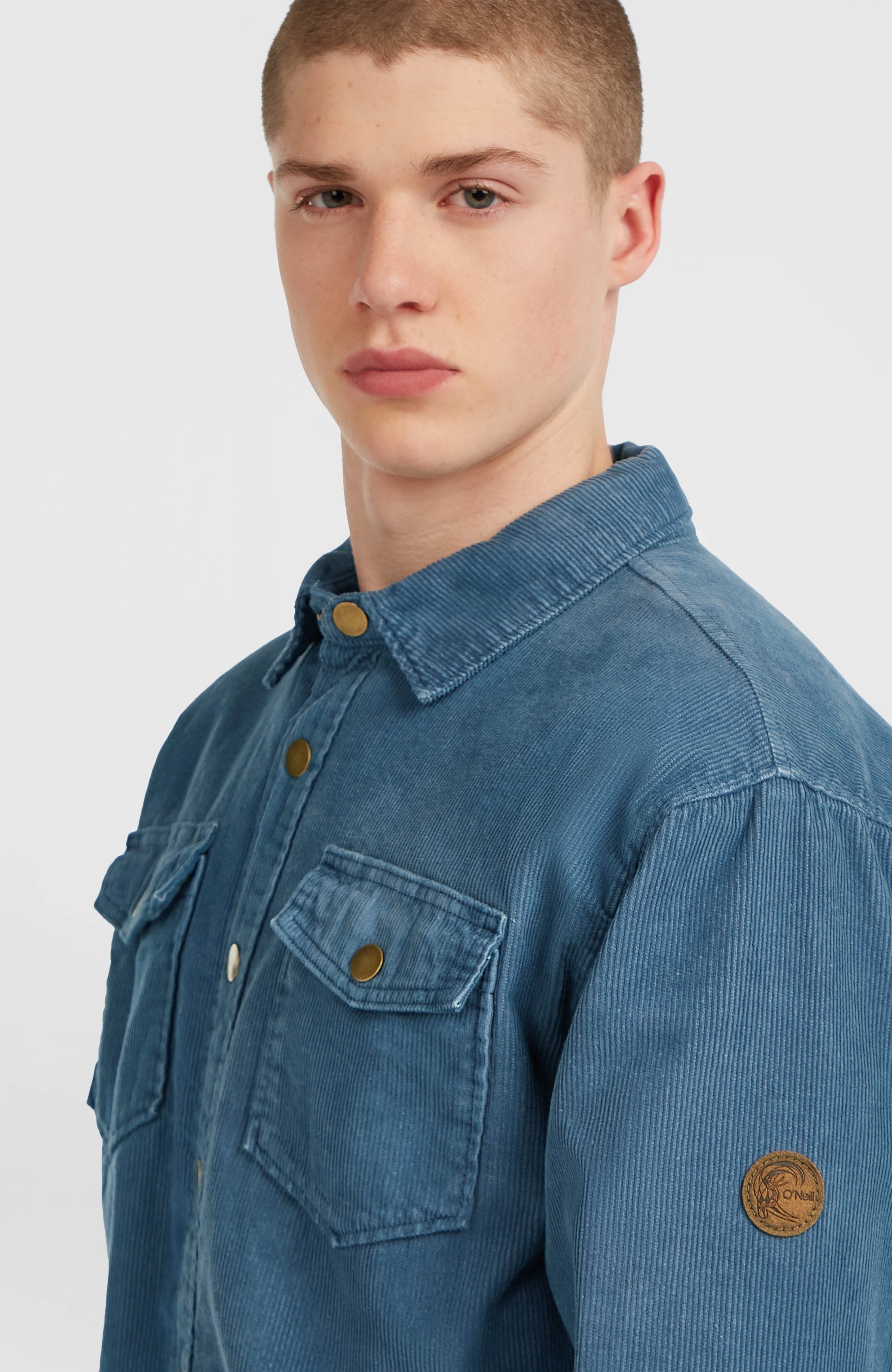 O'Riginals Corduroy Fleece-Lined Overshirt Mozart Blue