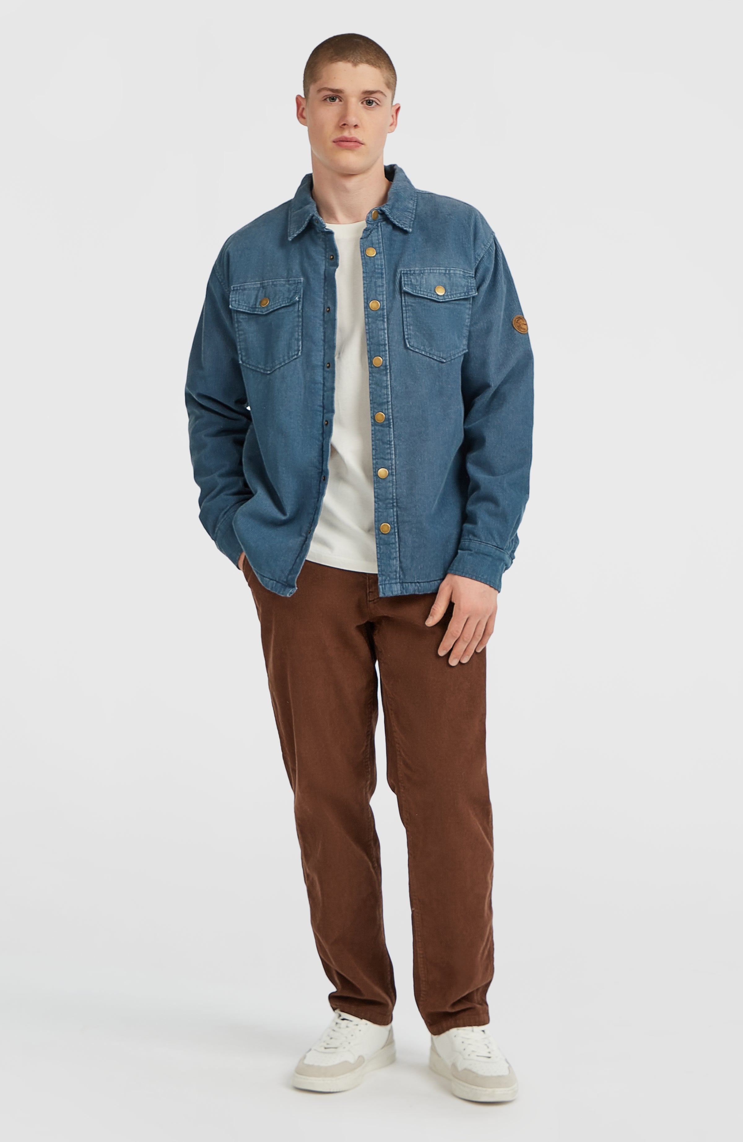 O'Riginals Corduroy Fleece-Lined Overshirt Mozart Blue