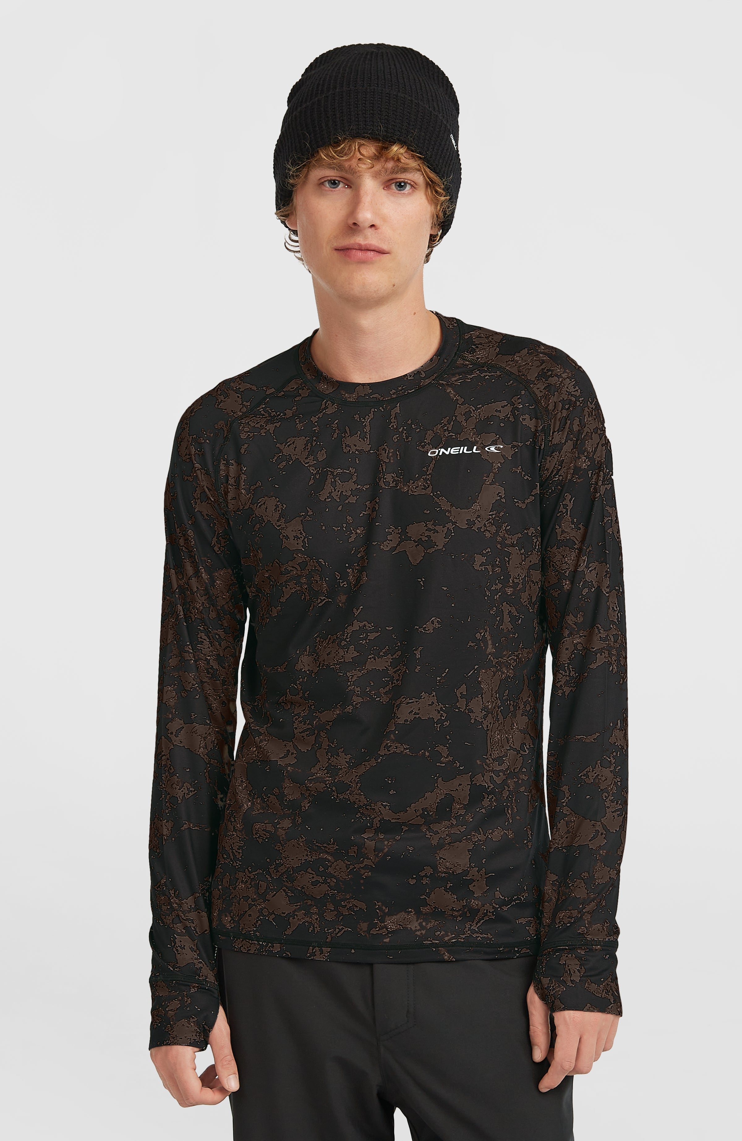 Baselayer Top Black/Beige Quarry