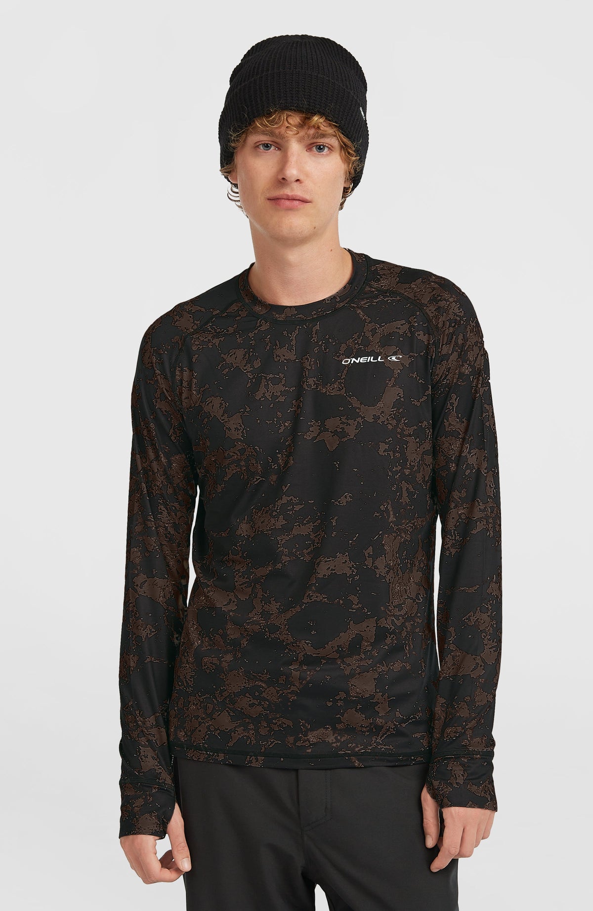 Baselayer Top Black/Beige Quarry