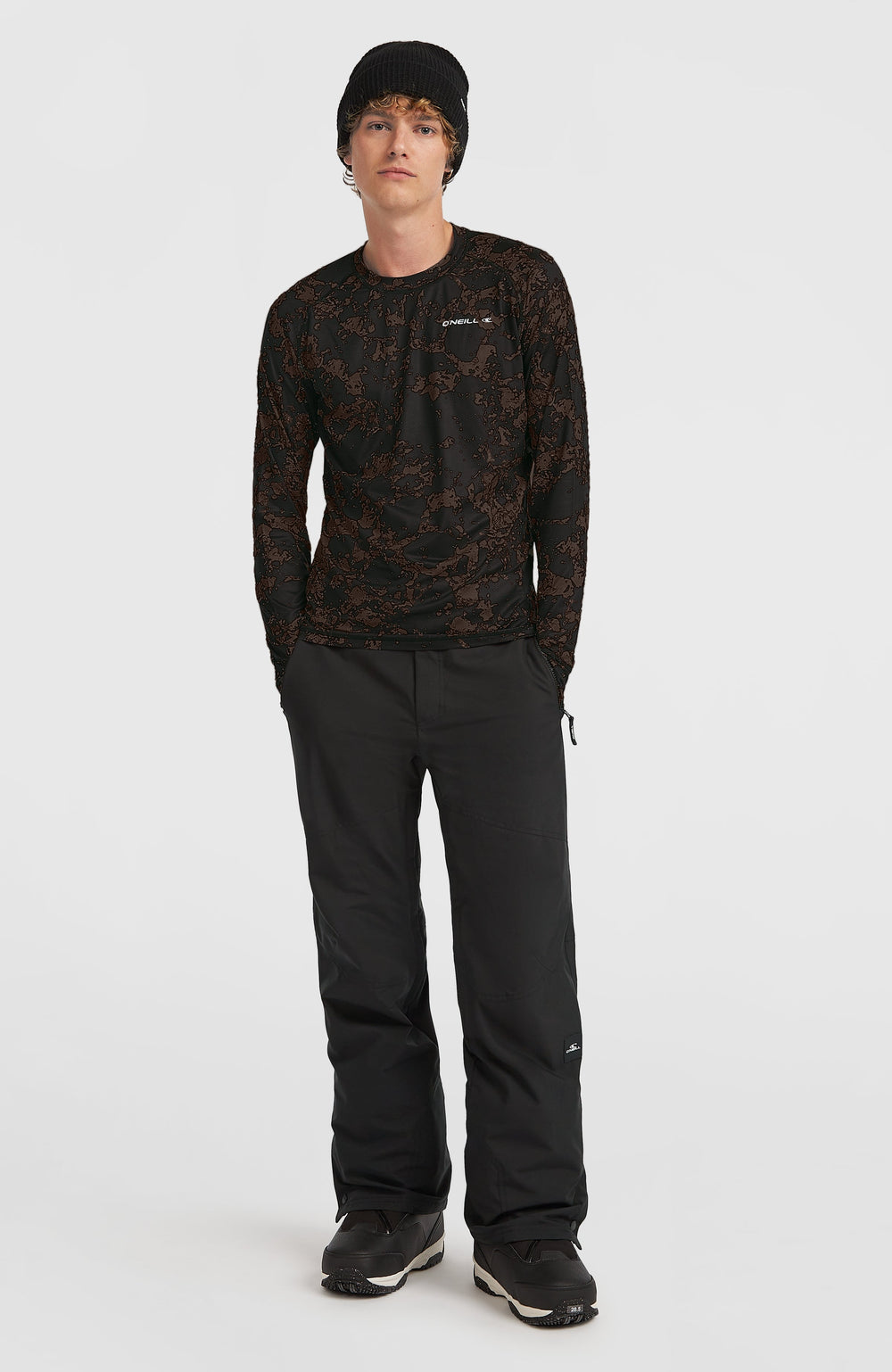 Baselayer Top Black/Beige Quarry