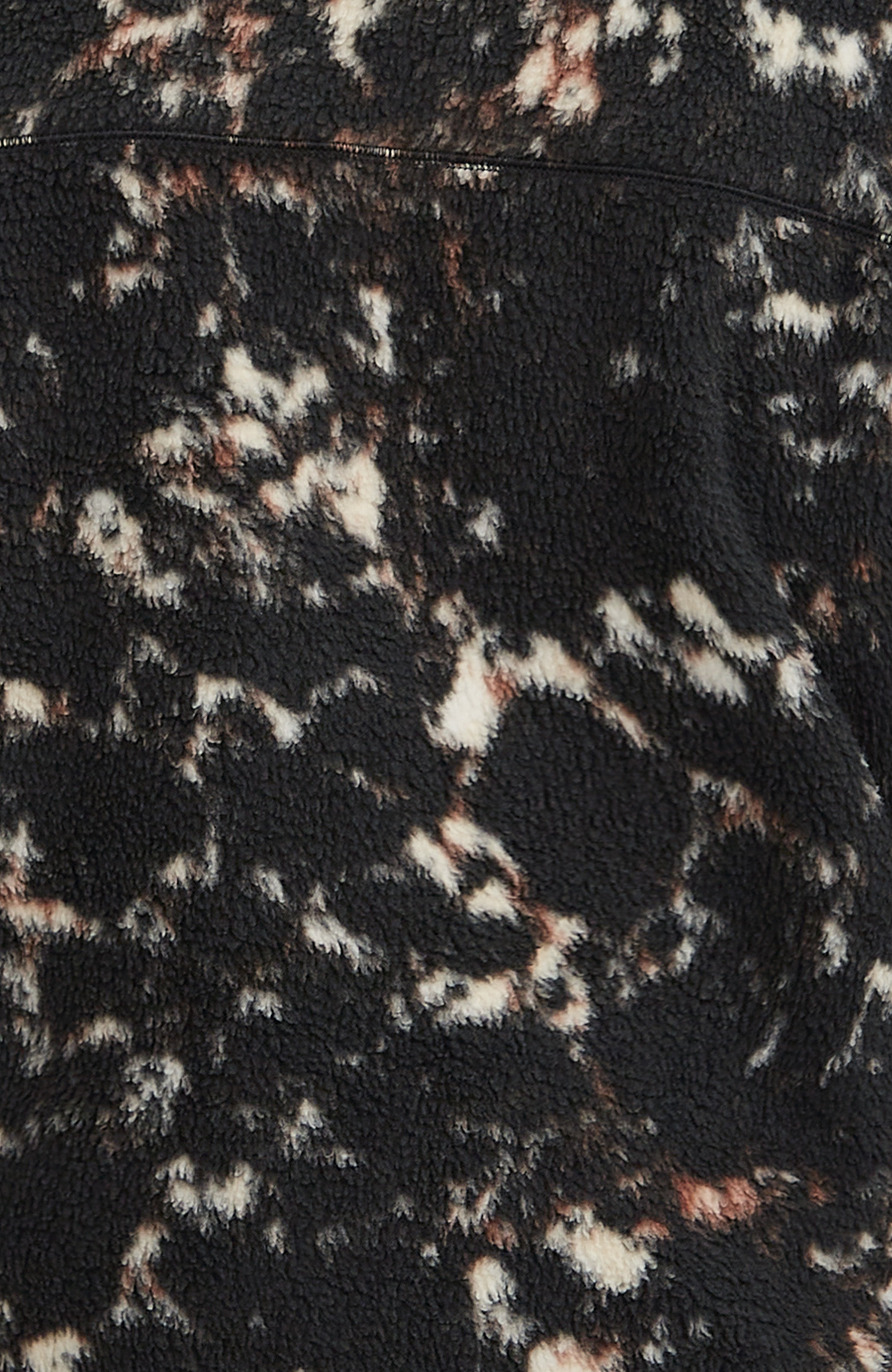 Must-Have High-Pile Full-Zip Fleece Black/Beige Quarry