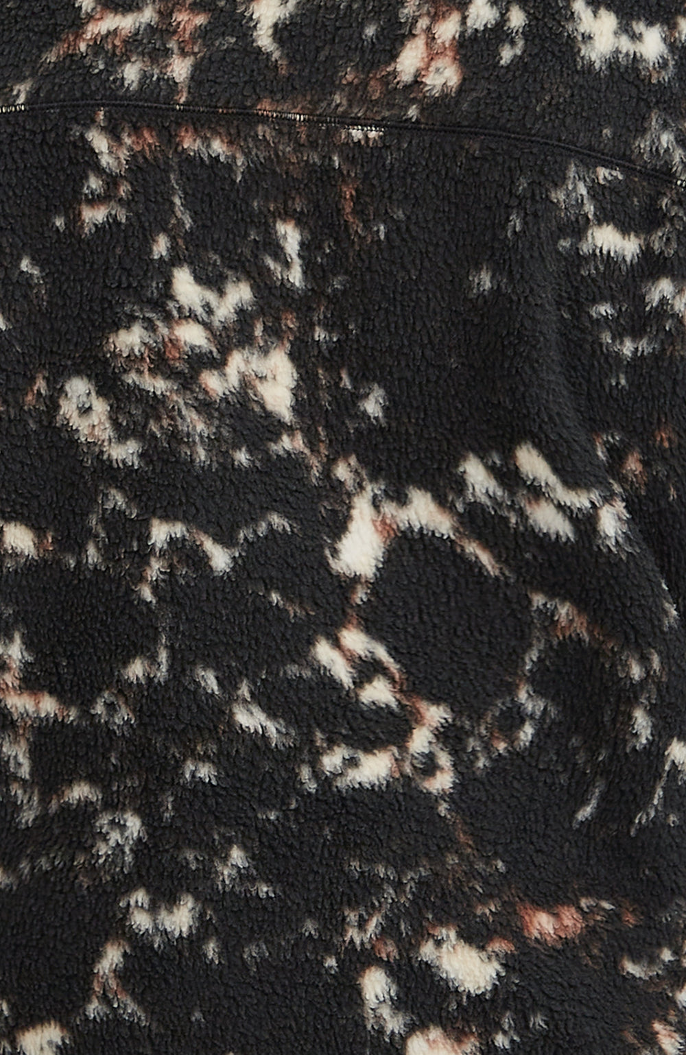 Must-Have High-Pile Full-Zip Fleece Black/Beige Quarry