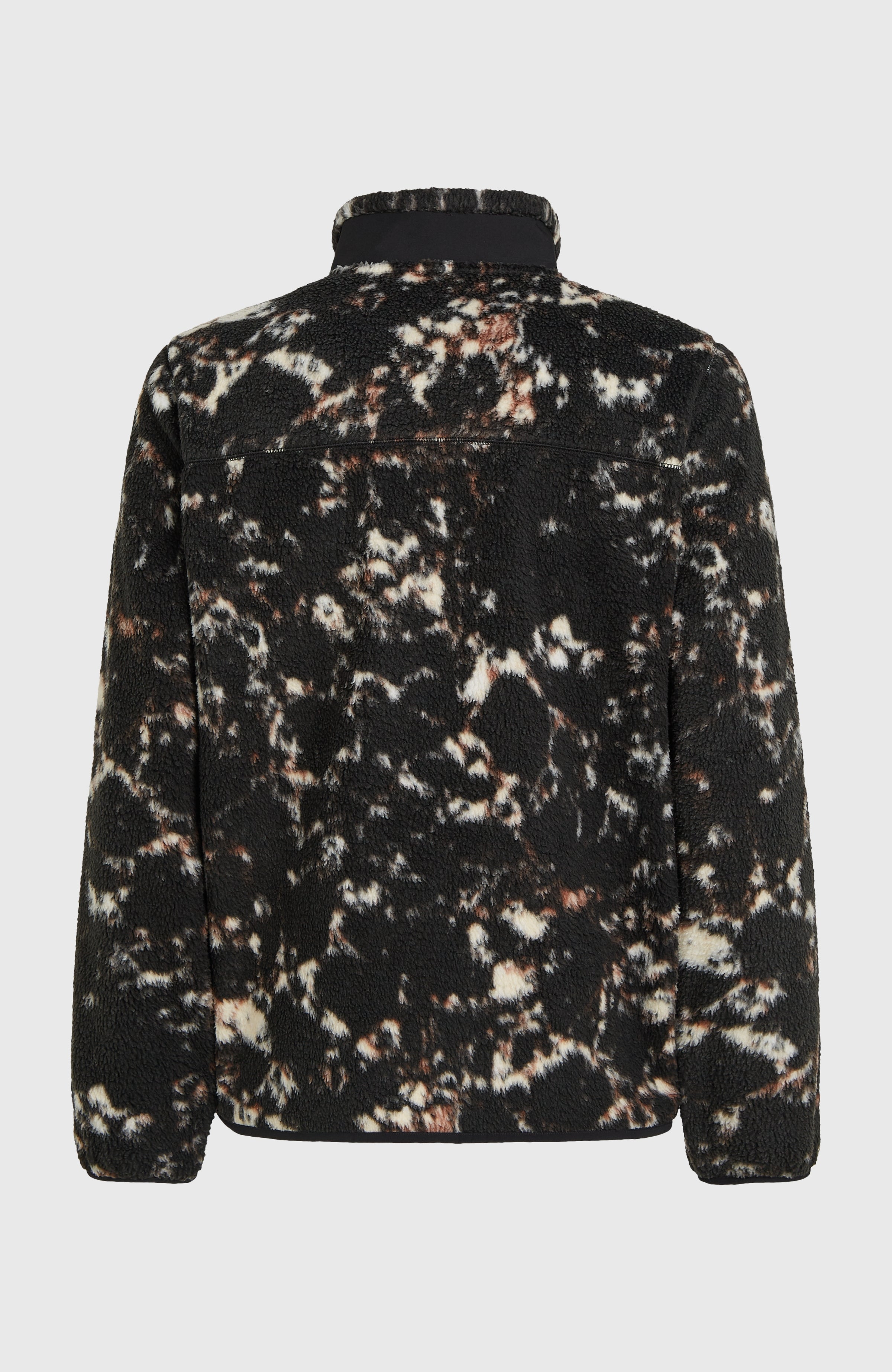 Must-Have High-Pile Full-Zip Fleece Black/Beige Quarry