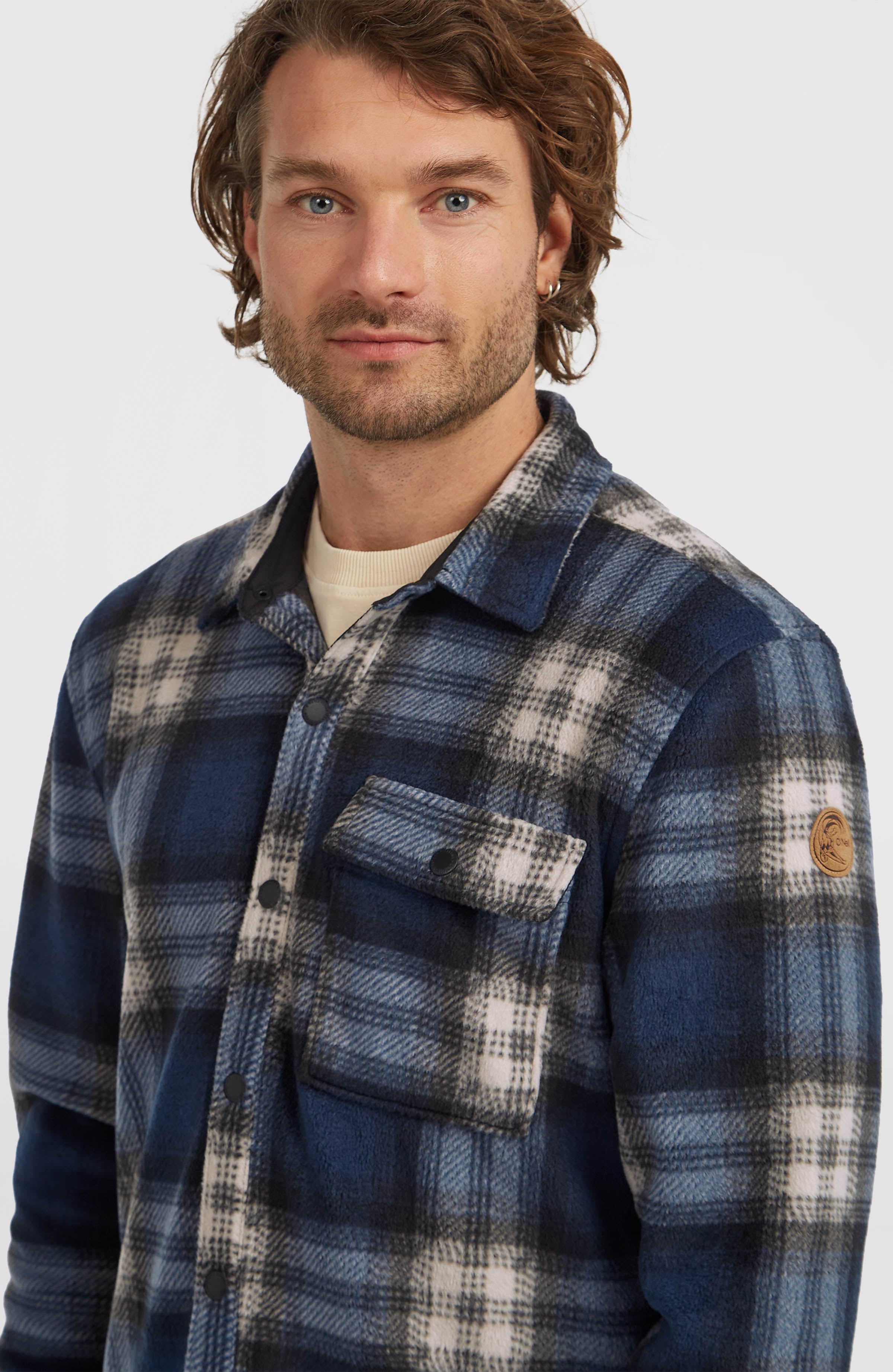 O'Riginals Superfleece Shirt Mozart Blue Check