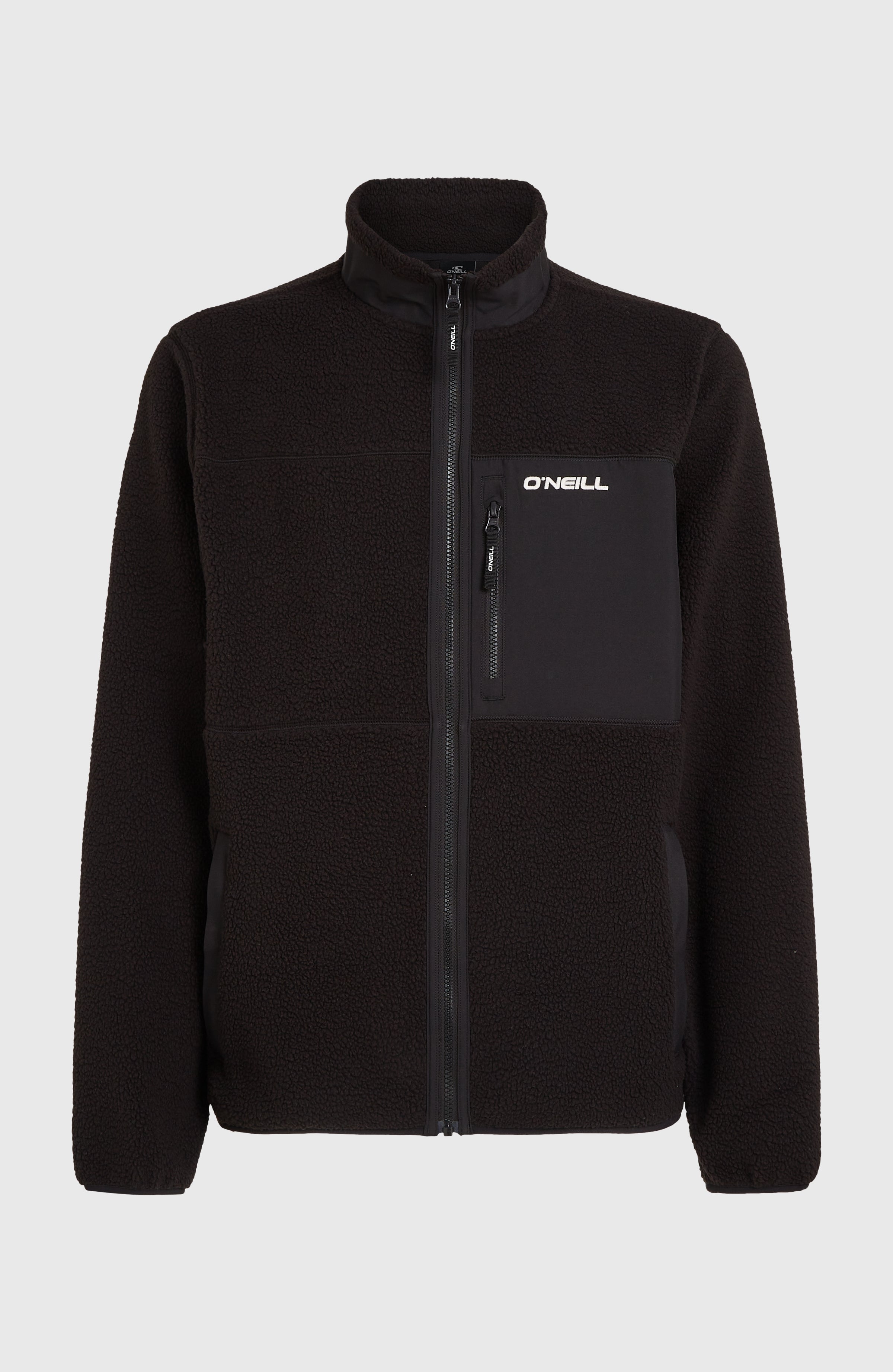 Must-Have High-Pile Full-Zip Fleece Black Out