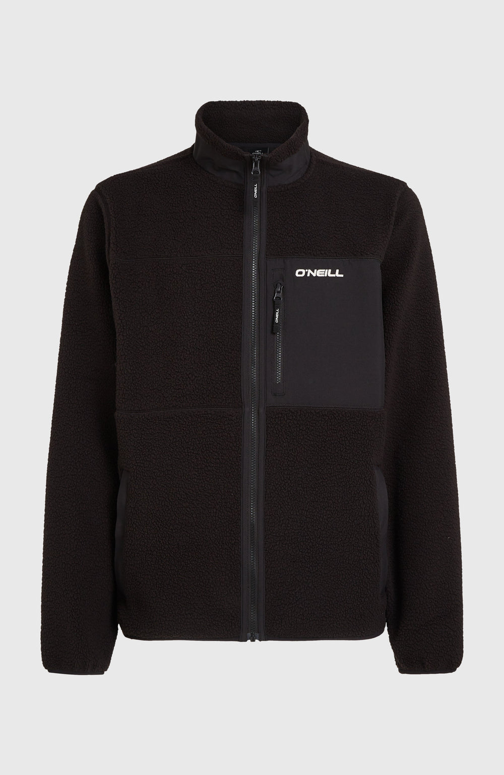 Must-Have High-Pile Full-Zip Fleece Black Out