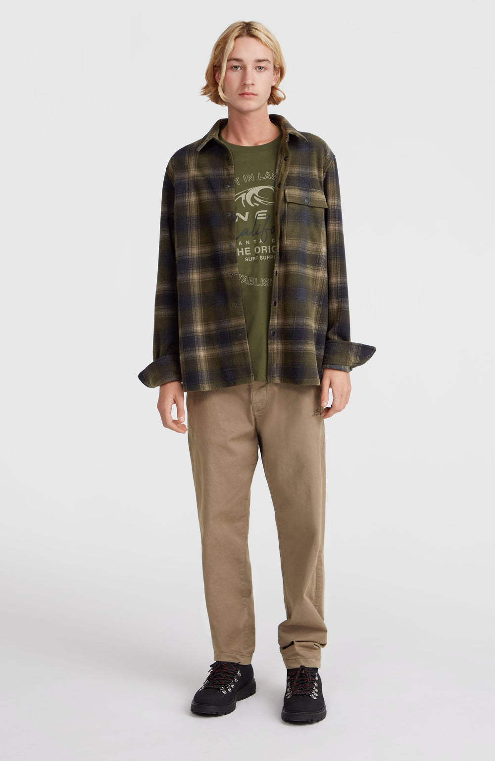 Superfleece Shirt Green Check Small