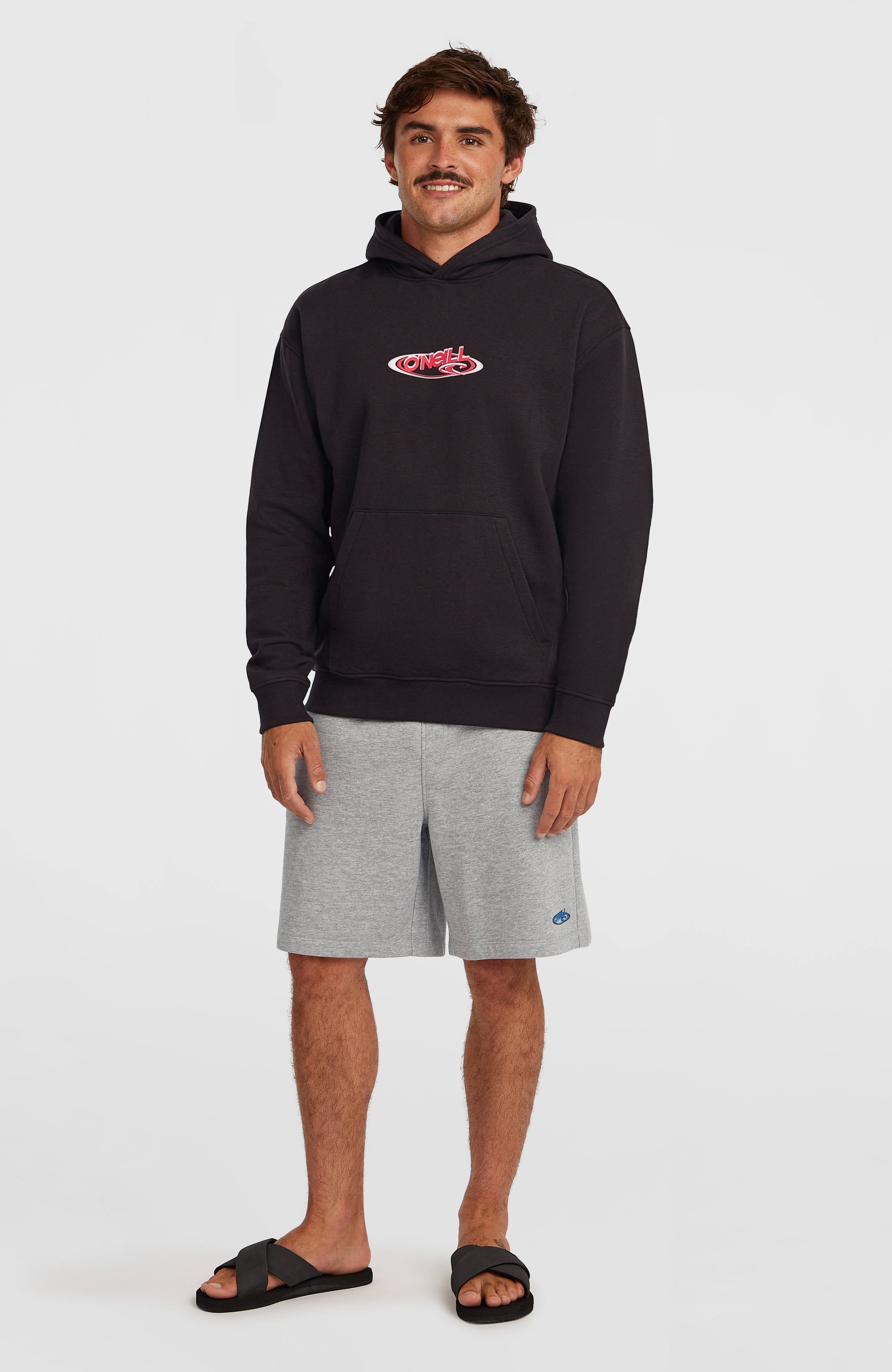Essentials 90s Logo Hoodie Black Out