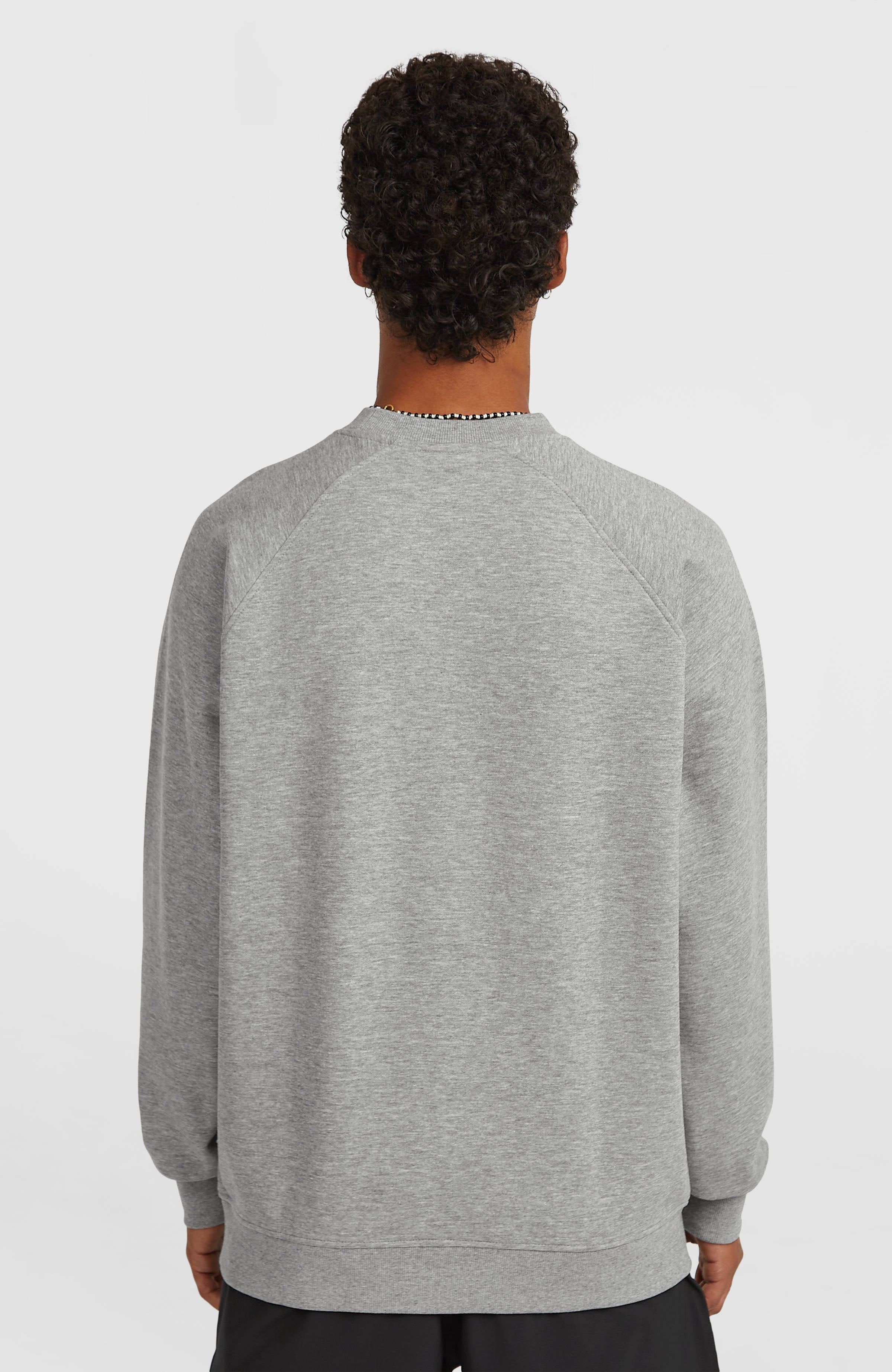 Essentials 90s Logo Crew Sweatshirt Silver Melee