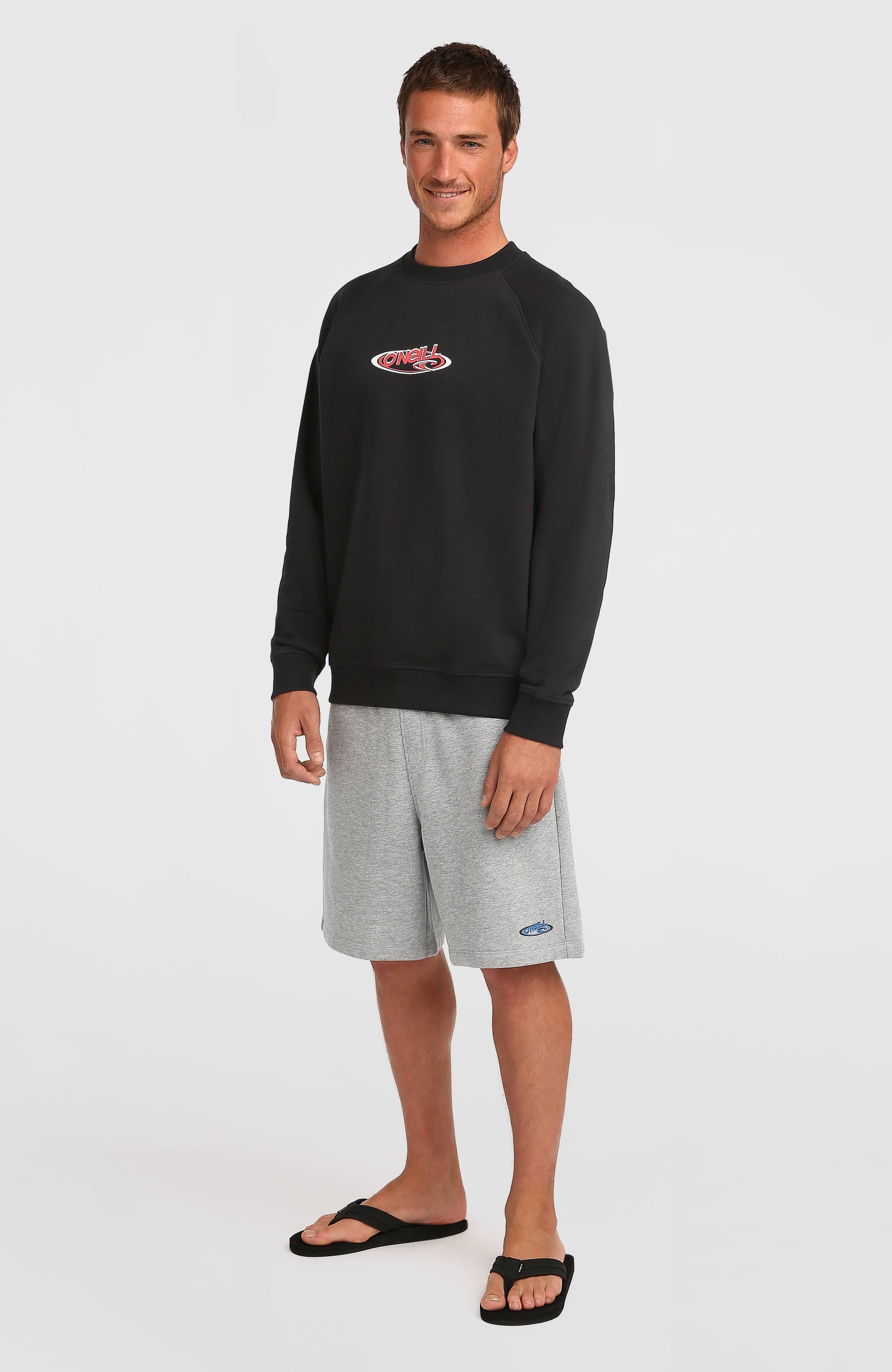 Essentials 90s Logo Crew Sweatshirt Black Out