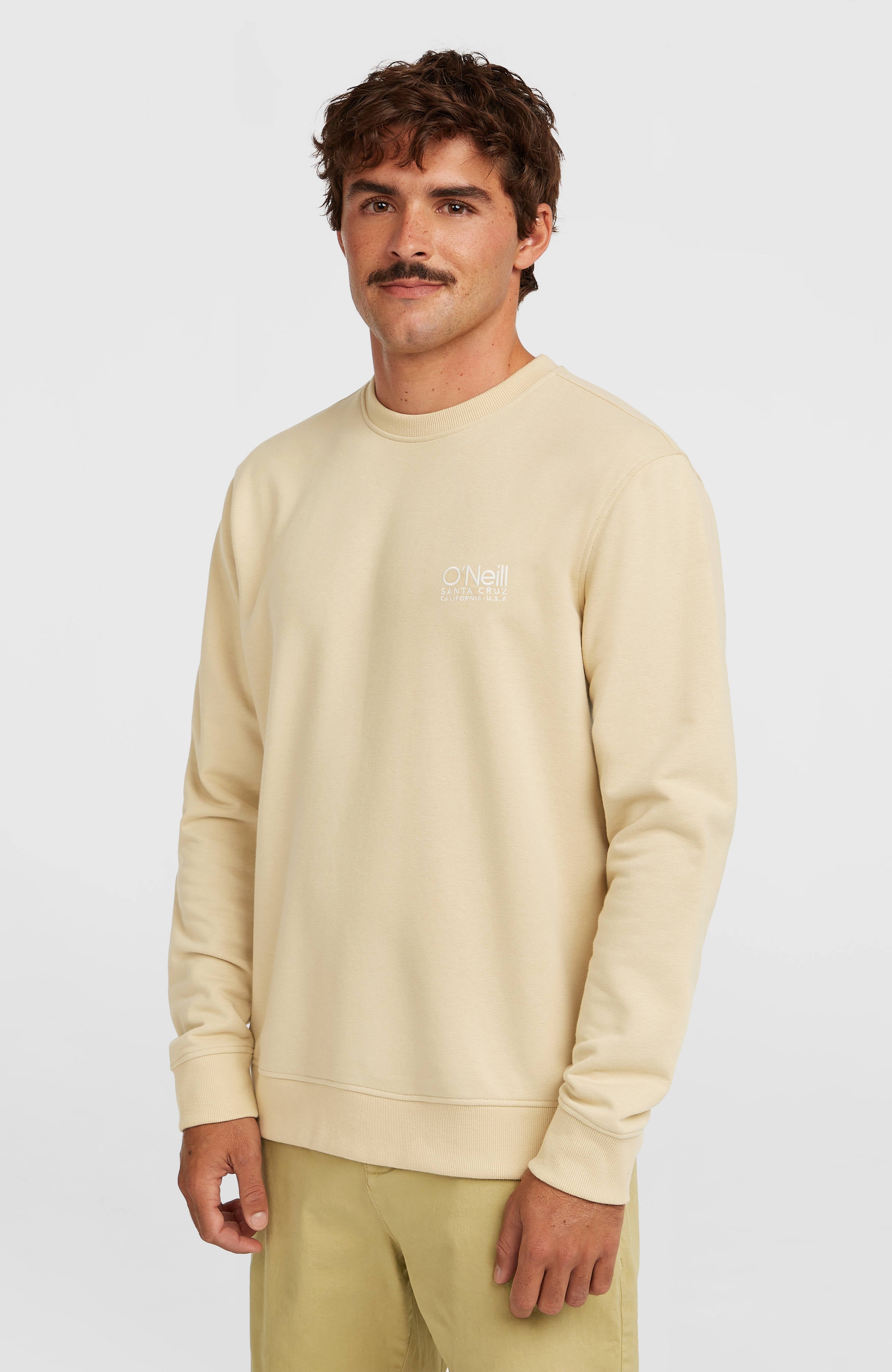 Original Cali Logo Crew Sweatshirt Cocoa Sand