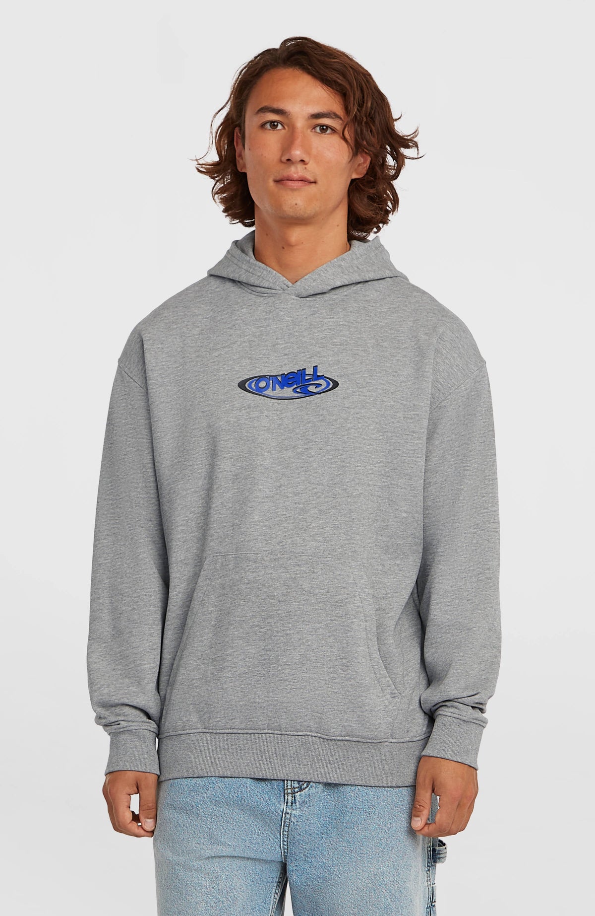 Essentials 90s Logo Hoodie Silver Melee