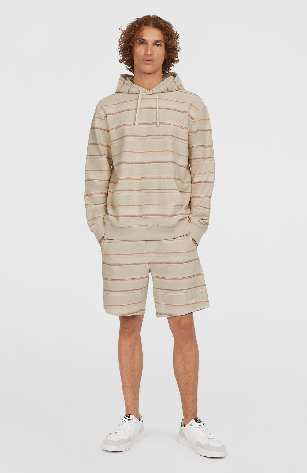 Bavaro Hoodie Beige/Orange Bavaro Stripe