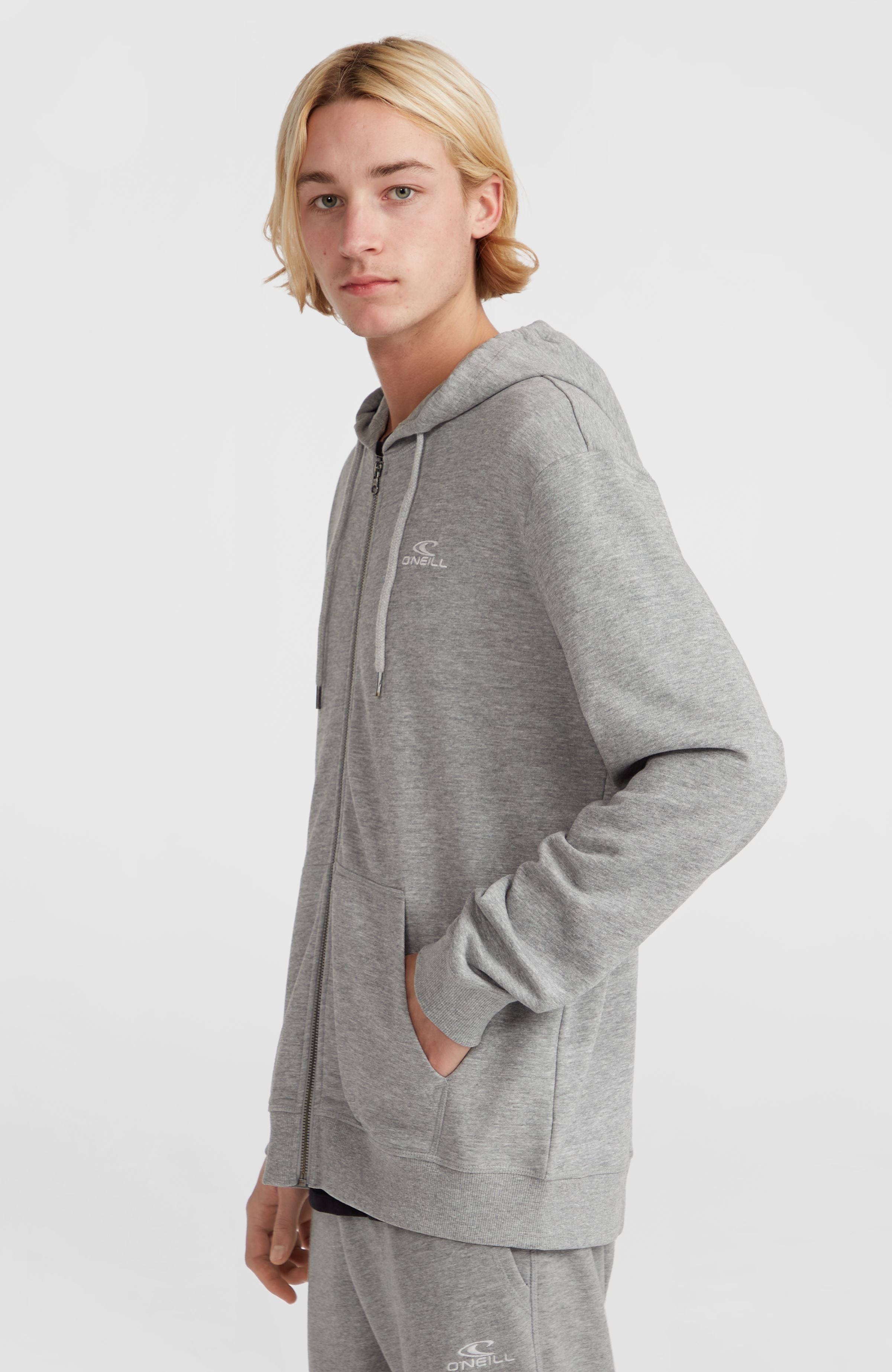 O'Neill Small Logo Full-Zip Hoodie Silver Melee