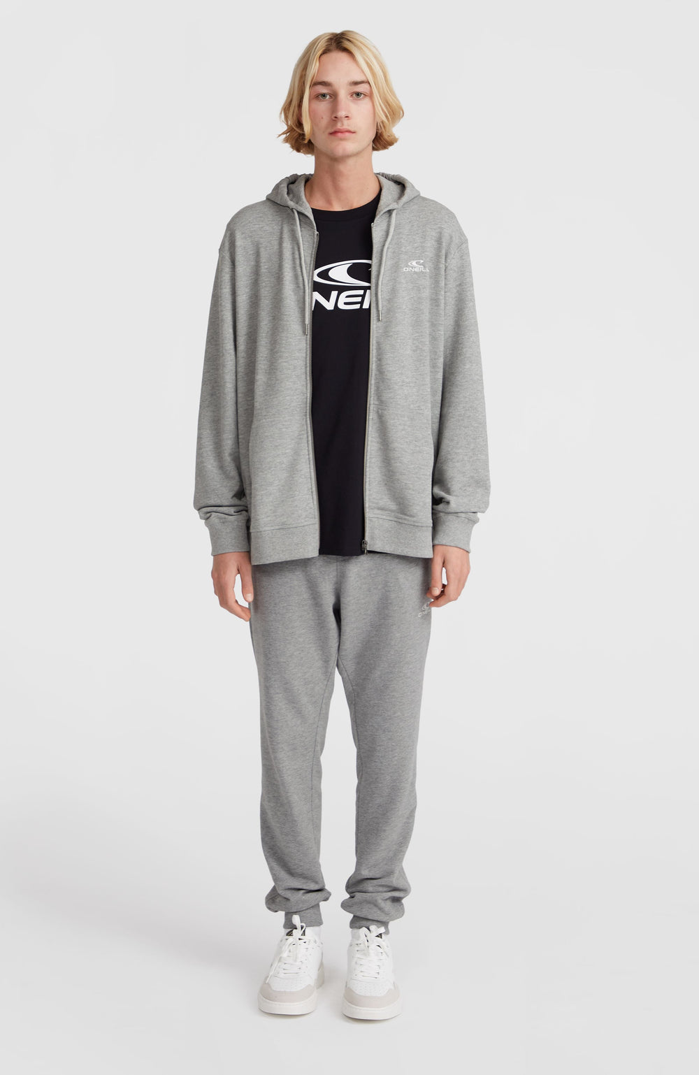 O'Neill Small Logo Full-Zip Hoodie Silver Melee