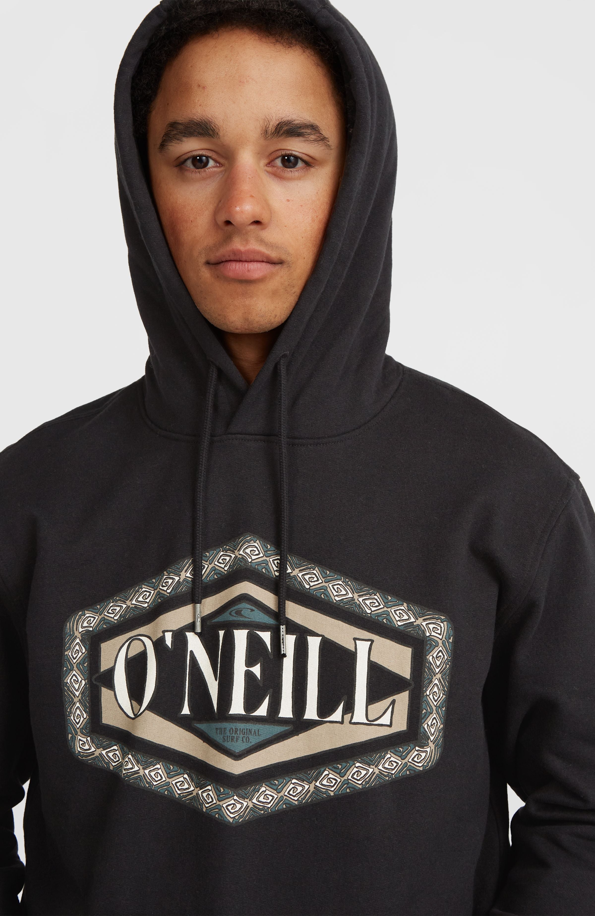 O'Neill Front Print Hoodie Black Out