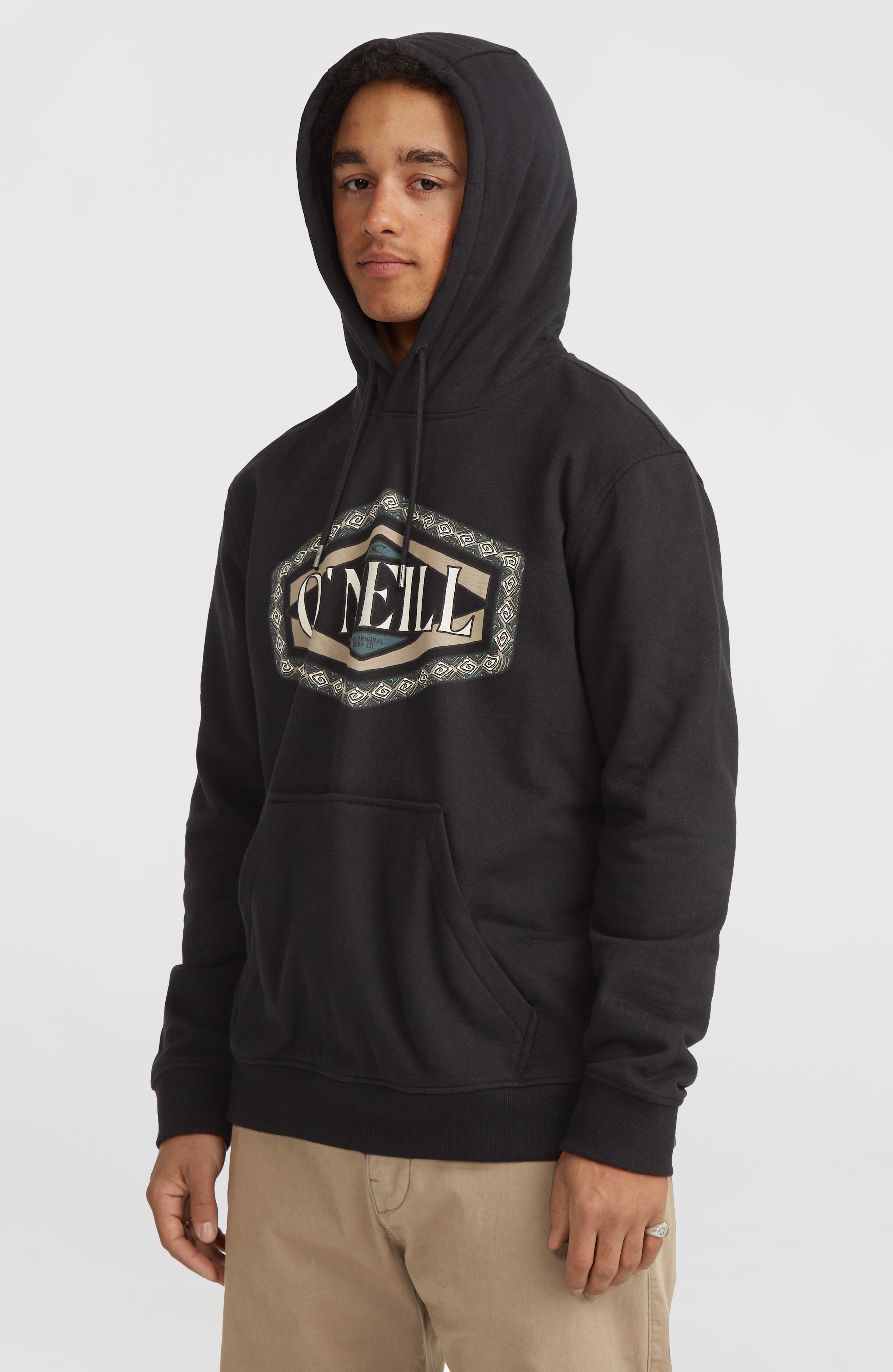 O'Neill Front Print Hoodie Black Out