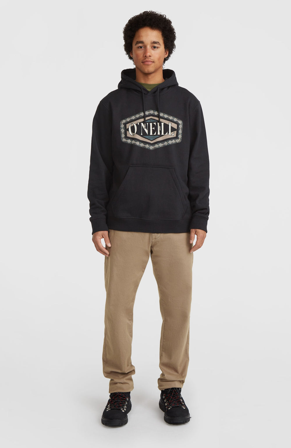 O'Neill Front Print Hoodie Black Out