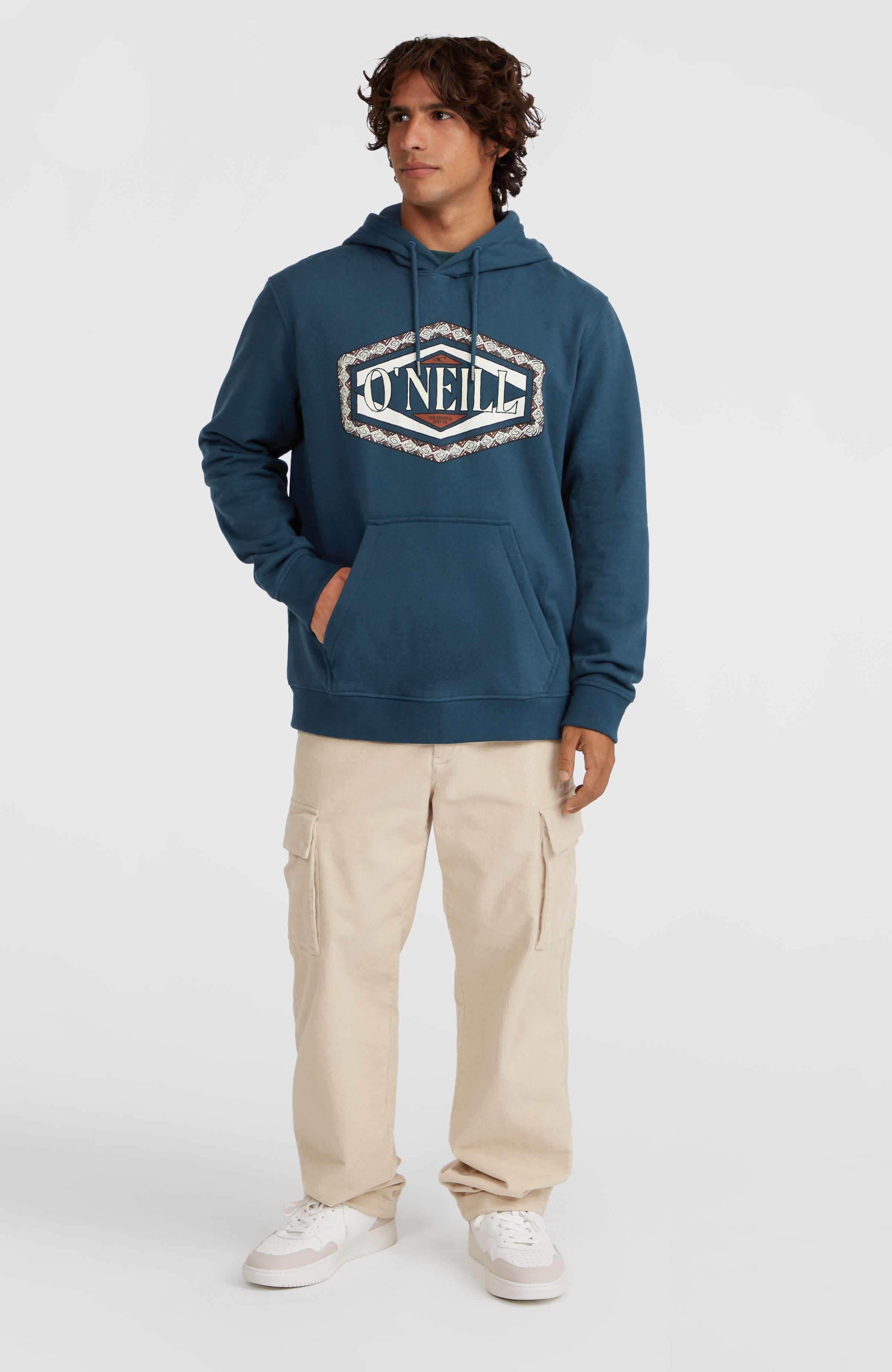 O'Neill Front Print Hoodie Alma Steel