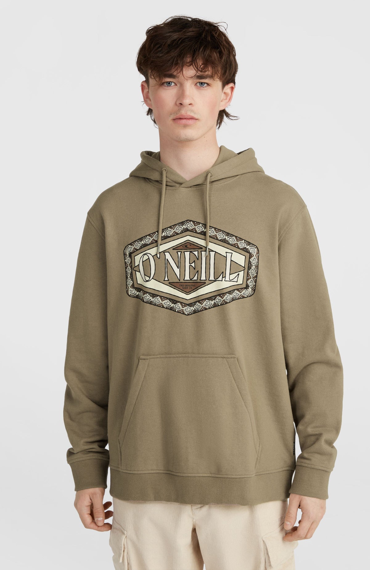 O'Neill Front Print Hoodie Concrete