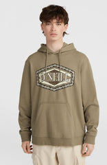 O'Neill Front Print Hoodie Concrete
