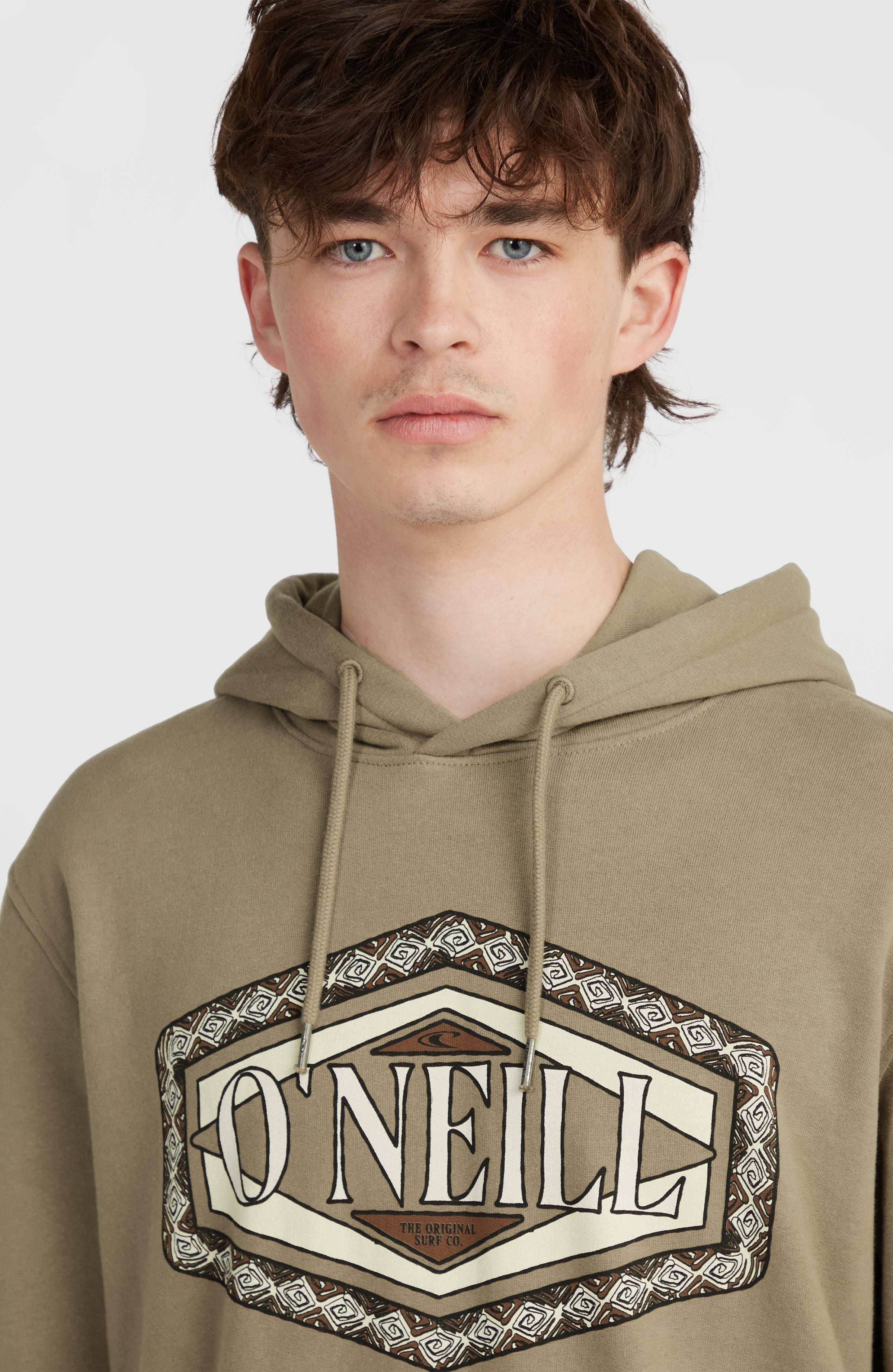 O'Neill Front Print Hoodie Concrete