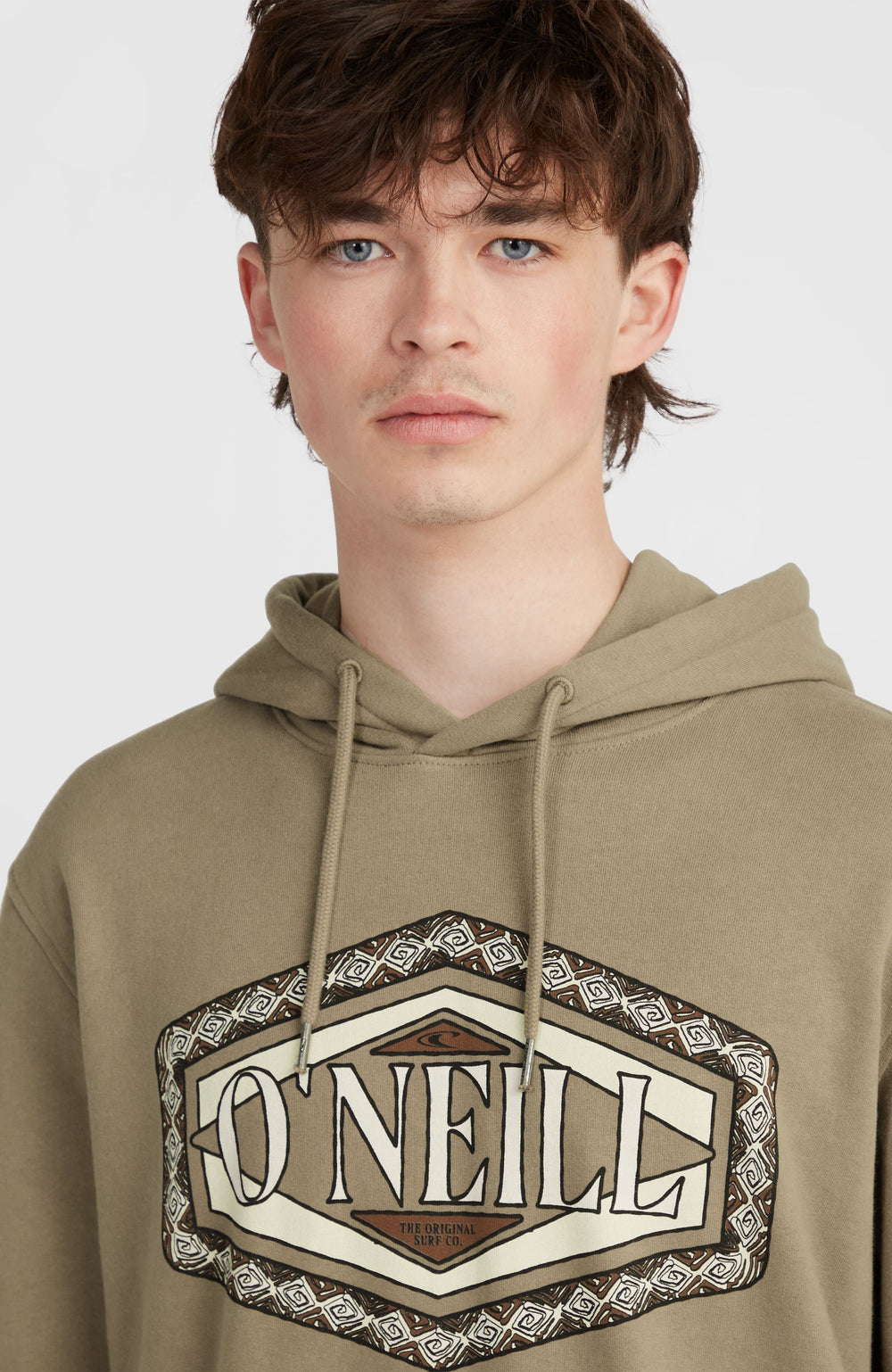 O'Neill Front Print Hoodie Concrete