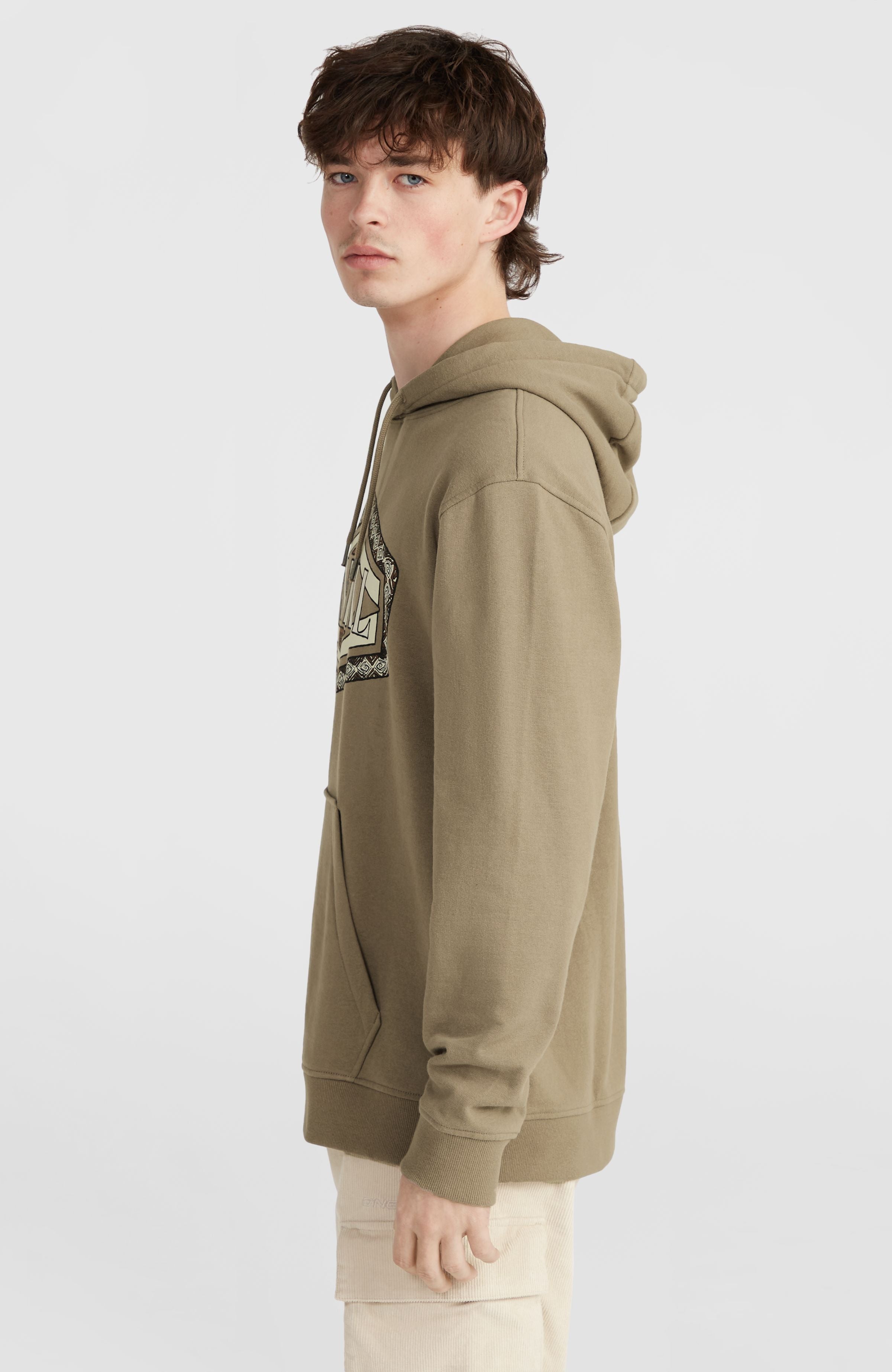 O'Neill Front Print Hoodie Concrete